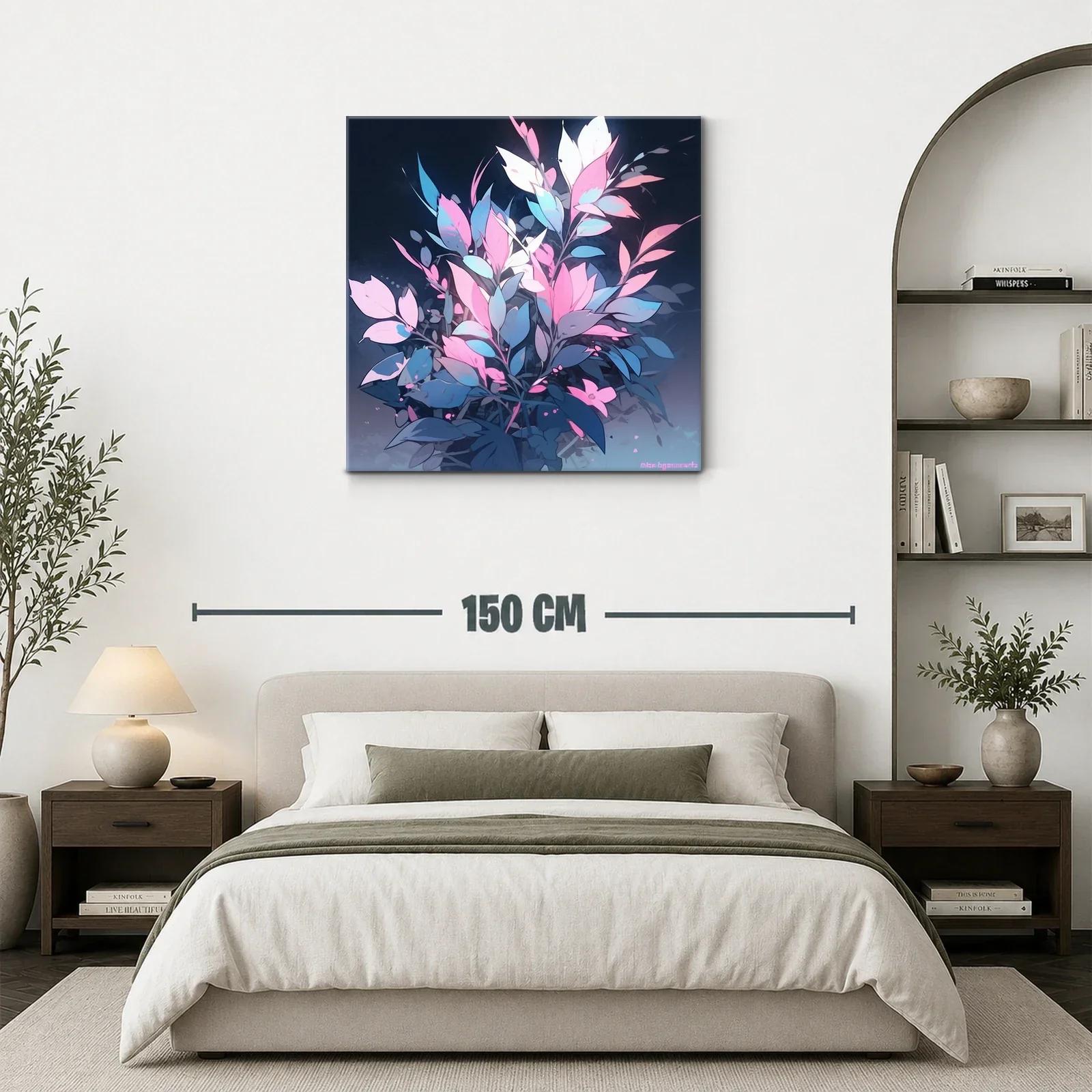 Composición floral en tonos pastel y azul noche — miniatura 3