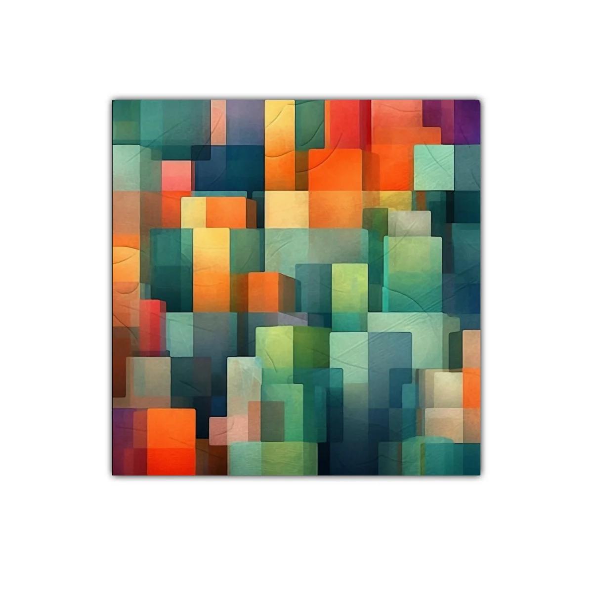 Composición abstracta con formas geométricas coloridas — imagen principal