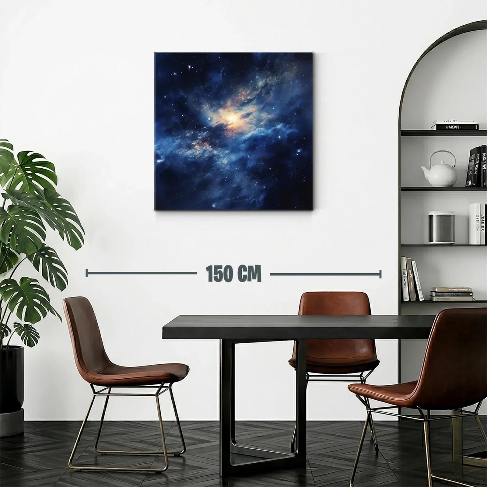 Vibrante espacio cósmico con estrellas y nebulosas luminosas — miniatura 2