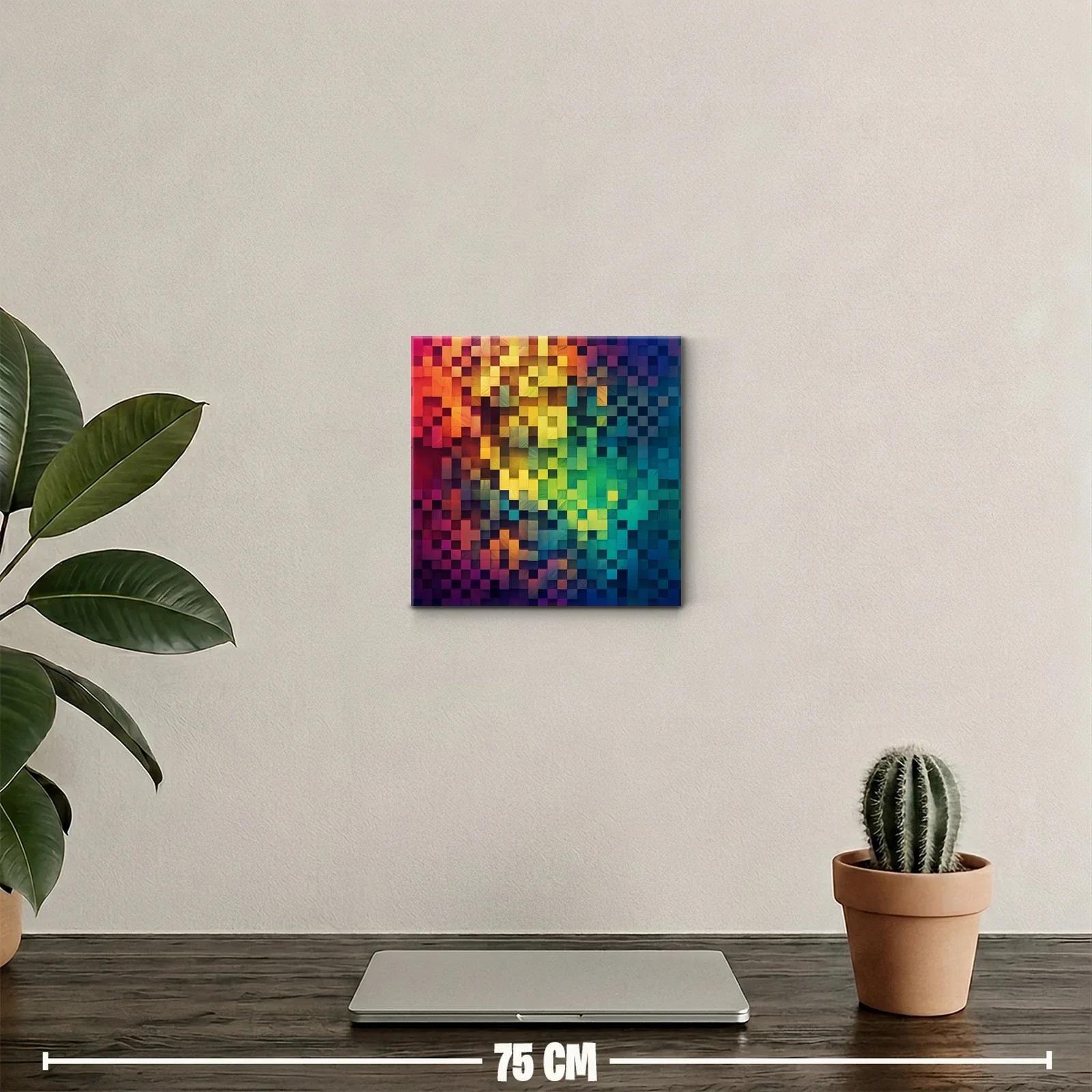 Cuadro de mosaico abstracto en paleta vibrante de colores — miniatura 2