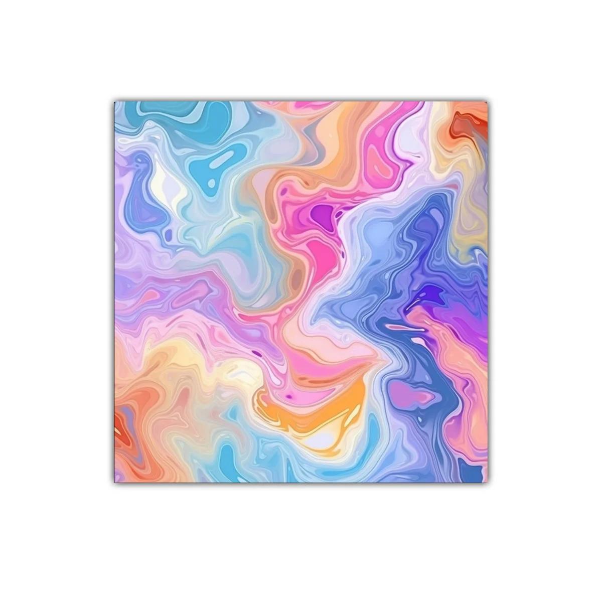 Cuadro abstracto en tonos pastel para decoración moderna — miniatura 1
