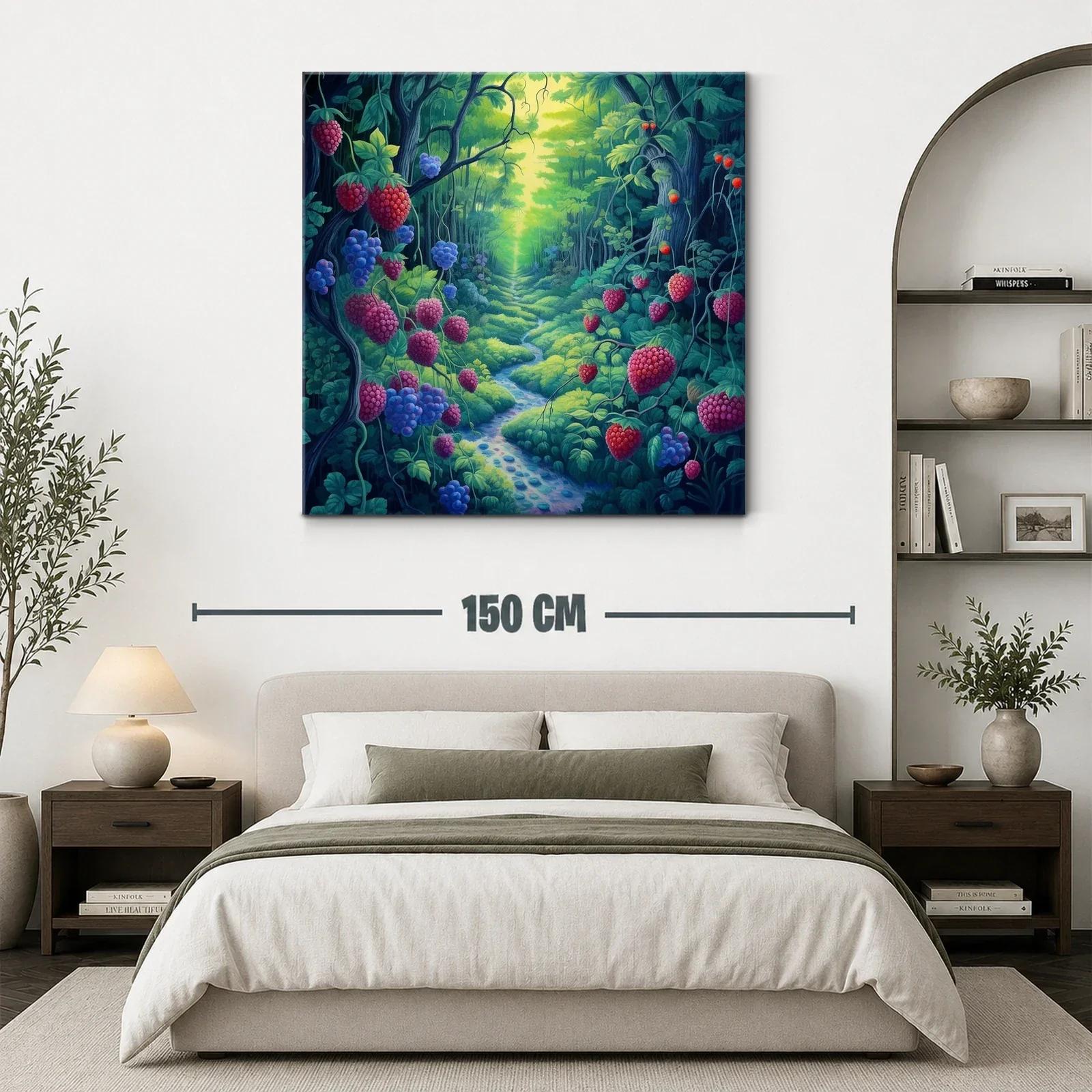 Camino entre frutos silvestres en bosque encantado — miniatura 3