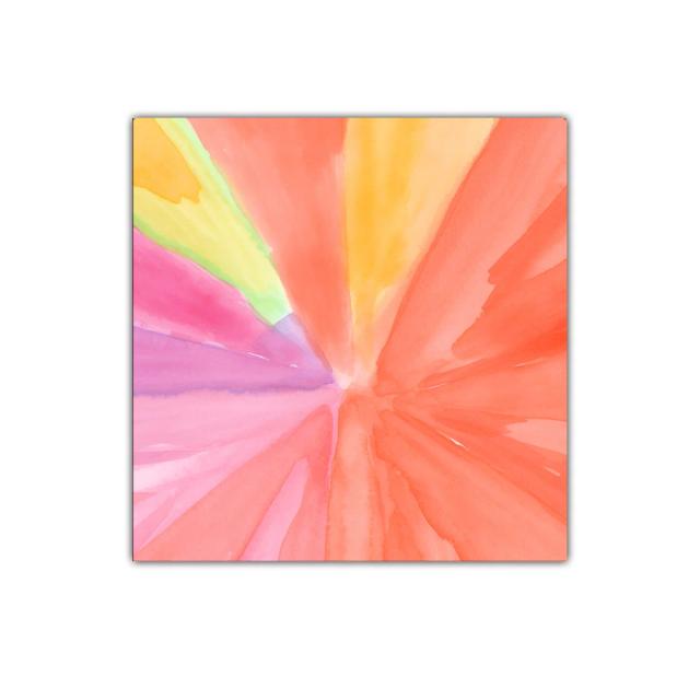 Cuadro decorativo en tonos cálidos con efecto radial