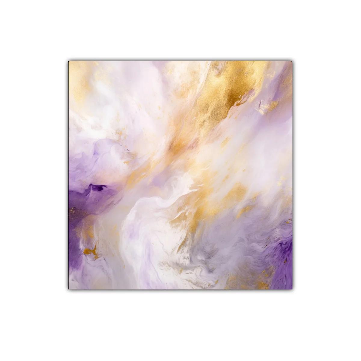 Abstracción luminosa en tonos malva y dorado elegante
