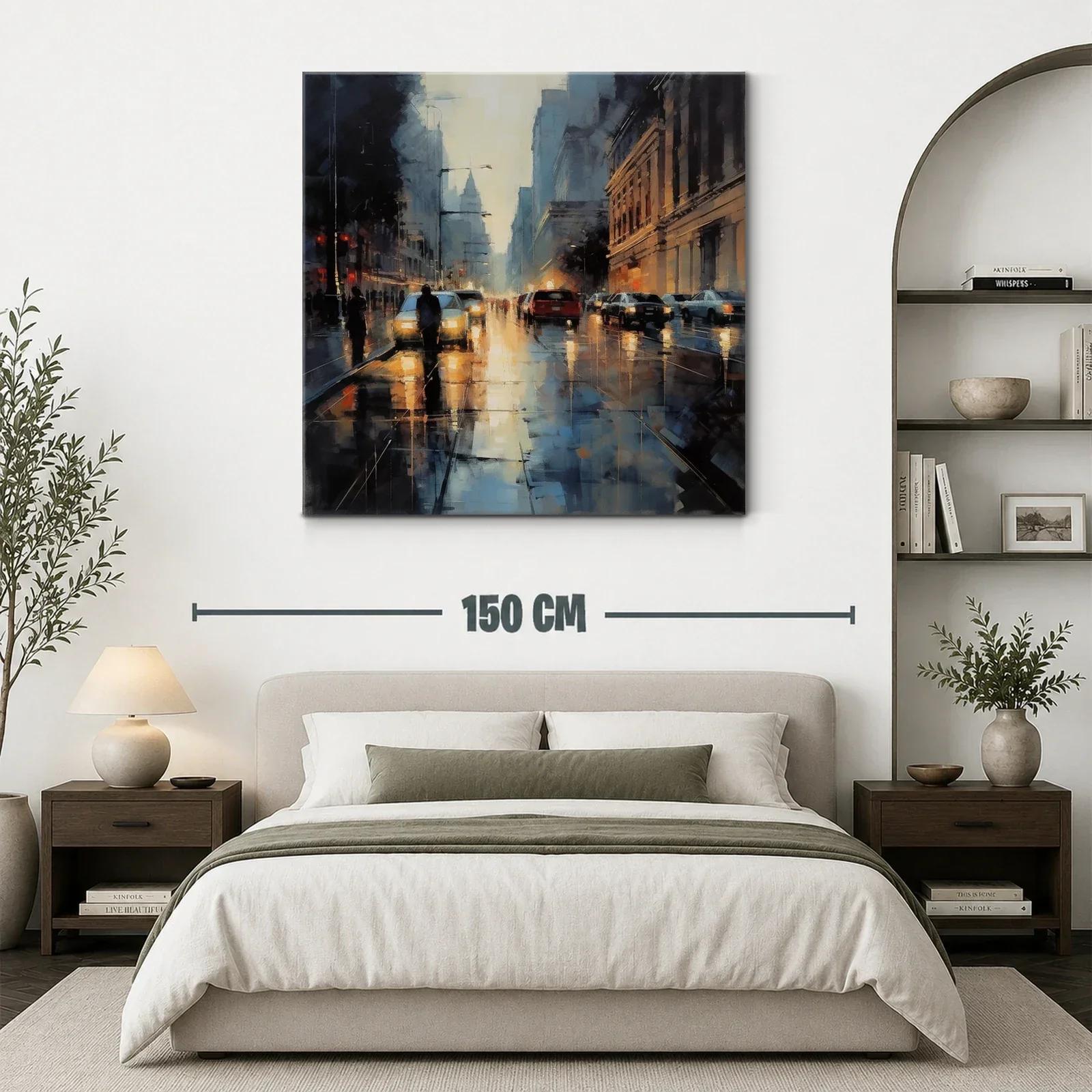 Atardecer urbano con reflejos de luz y movimiento — miniatura 3