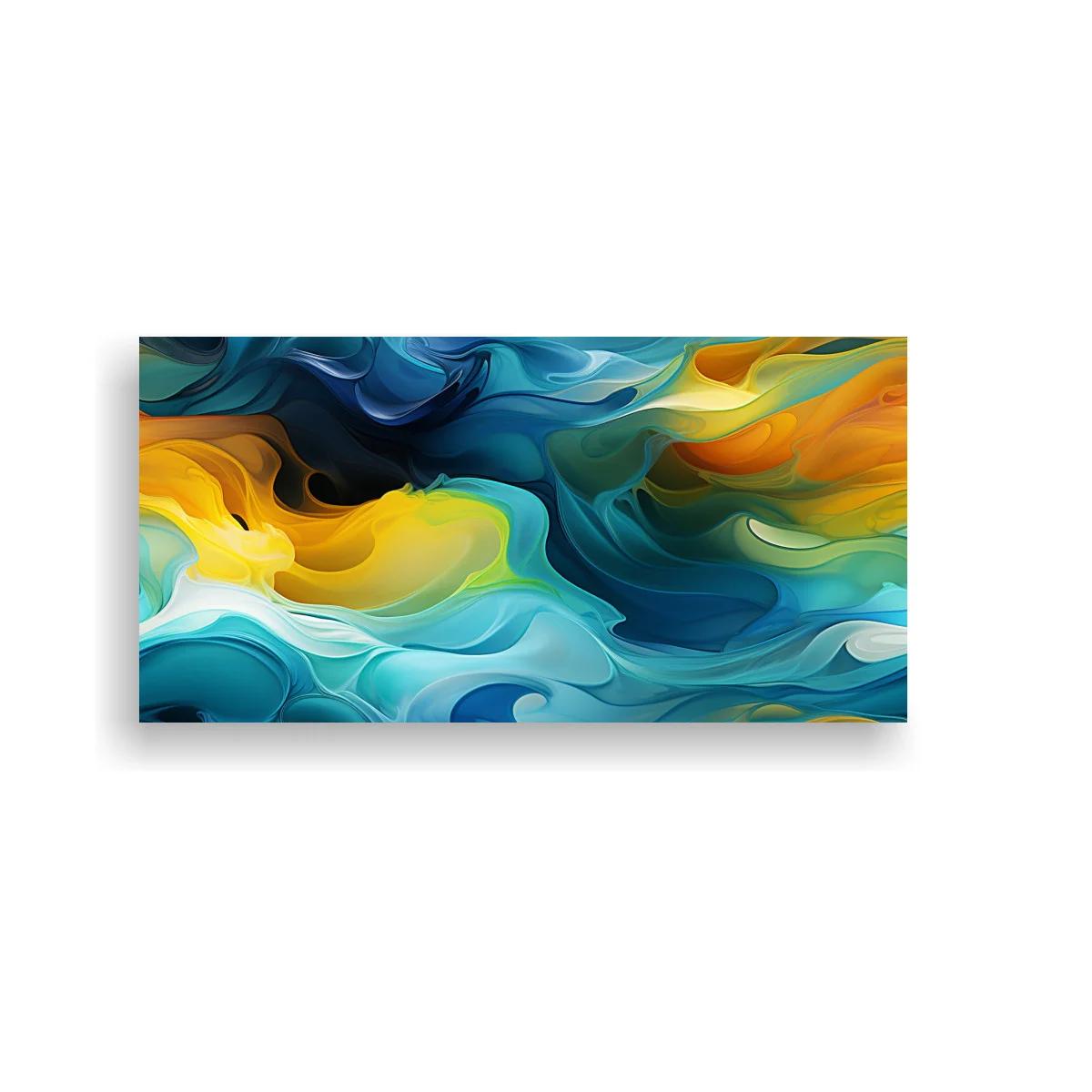 Cuadro remolinos de color con contraste luminoso — imagen principal