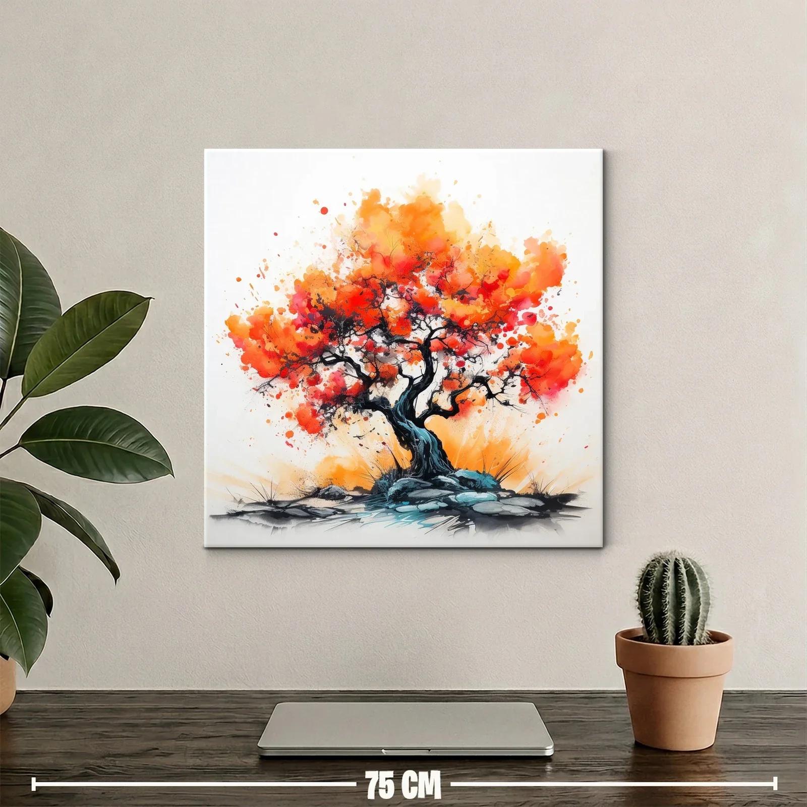Árbol vibrante con tonos cálidos y energía dinámica — miniatura 2