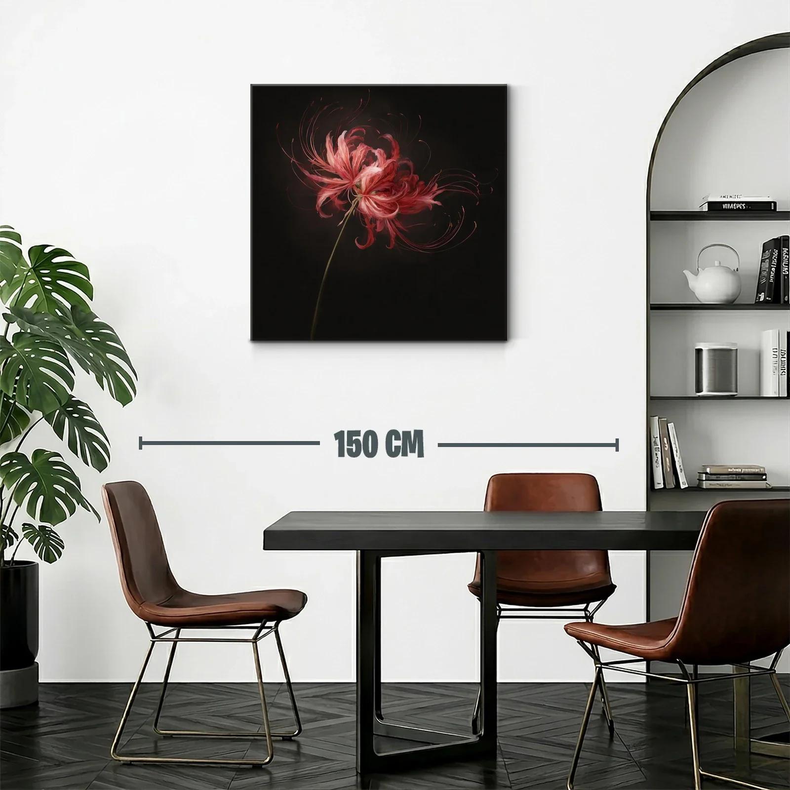 Flor roja de delicada belleza con destellos elegantes — miniatura 2