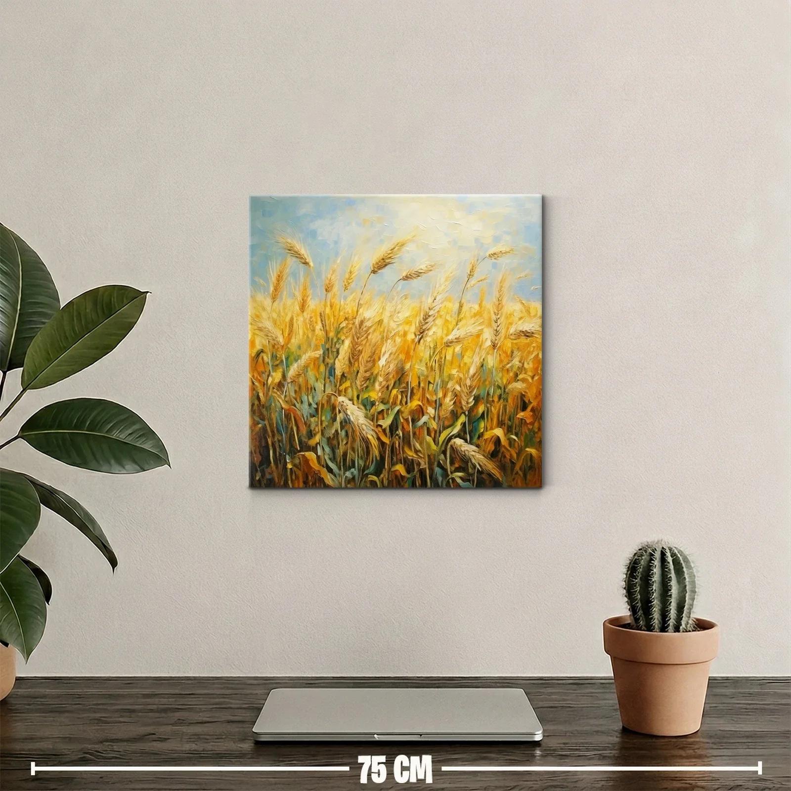 Trigal dorado bajo un cielo sereno y claro — miniatura 2