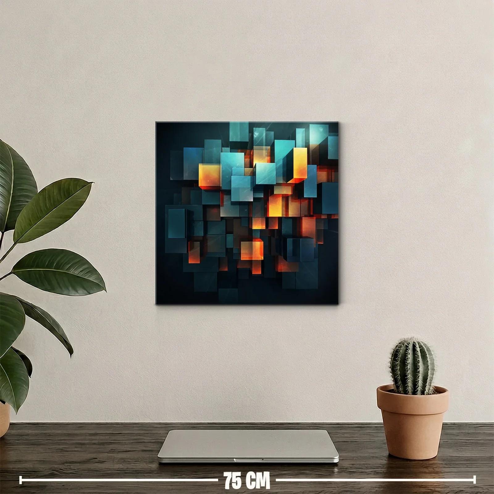 Composición geométrica con luces cálidas y frías — miniatura 2