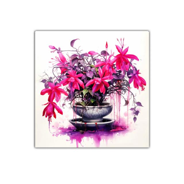 Exuberancia floral en tonos fucsia y violeta elegante