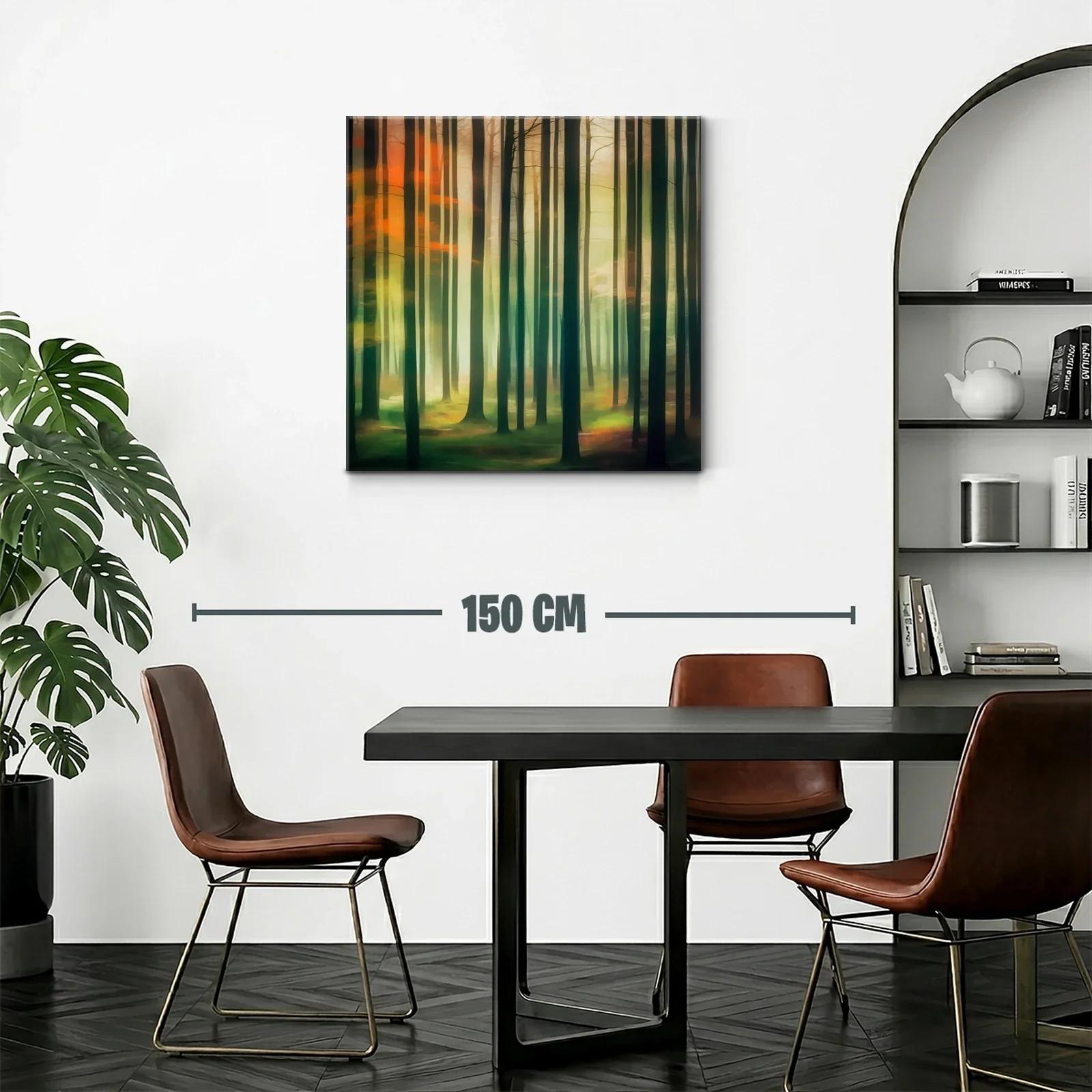 Bosque luminoso con tonos cálidos y verdes profundos — miniatura 2