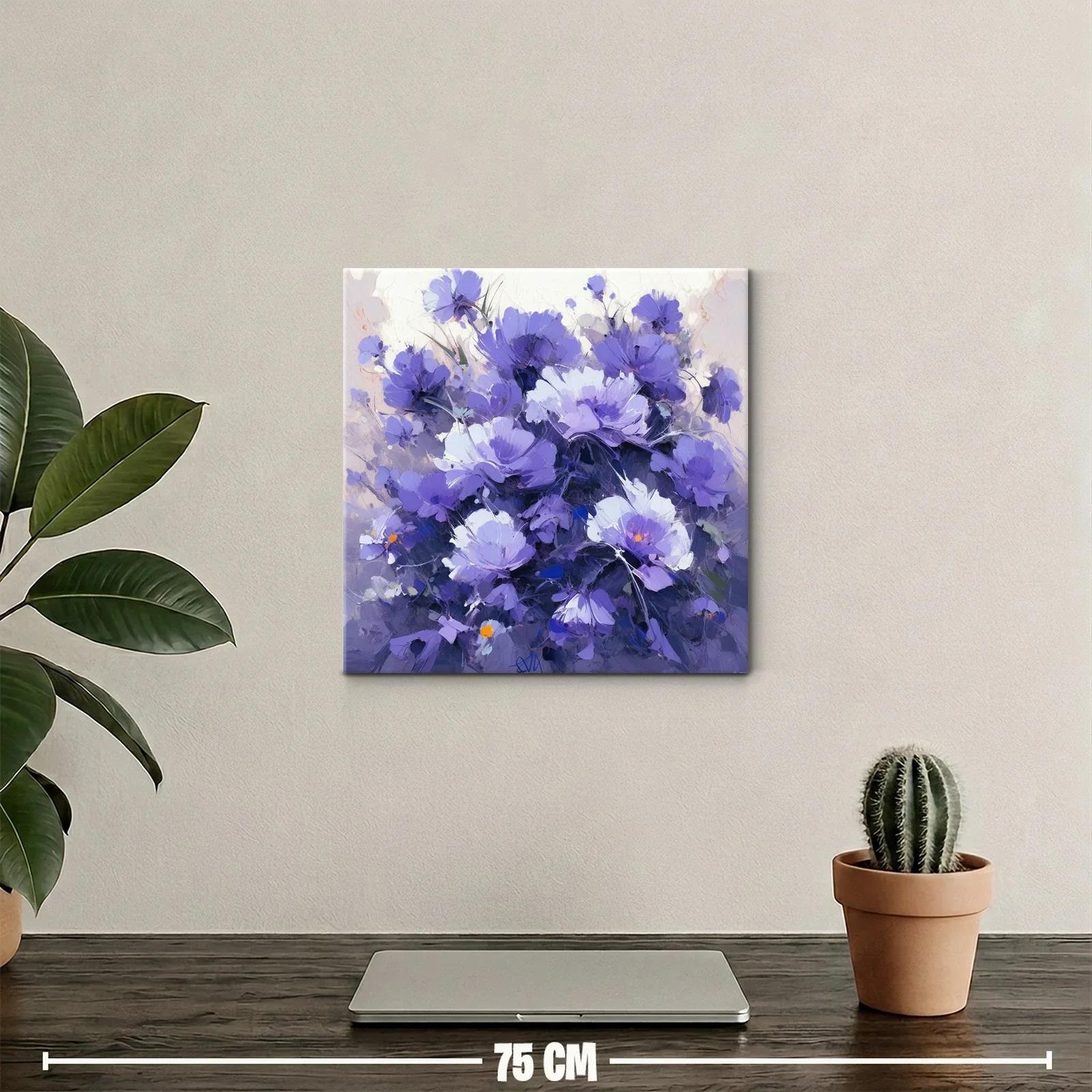 Bello ramo de flores en tonos violetas y lilas — miniatura 2