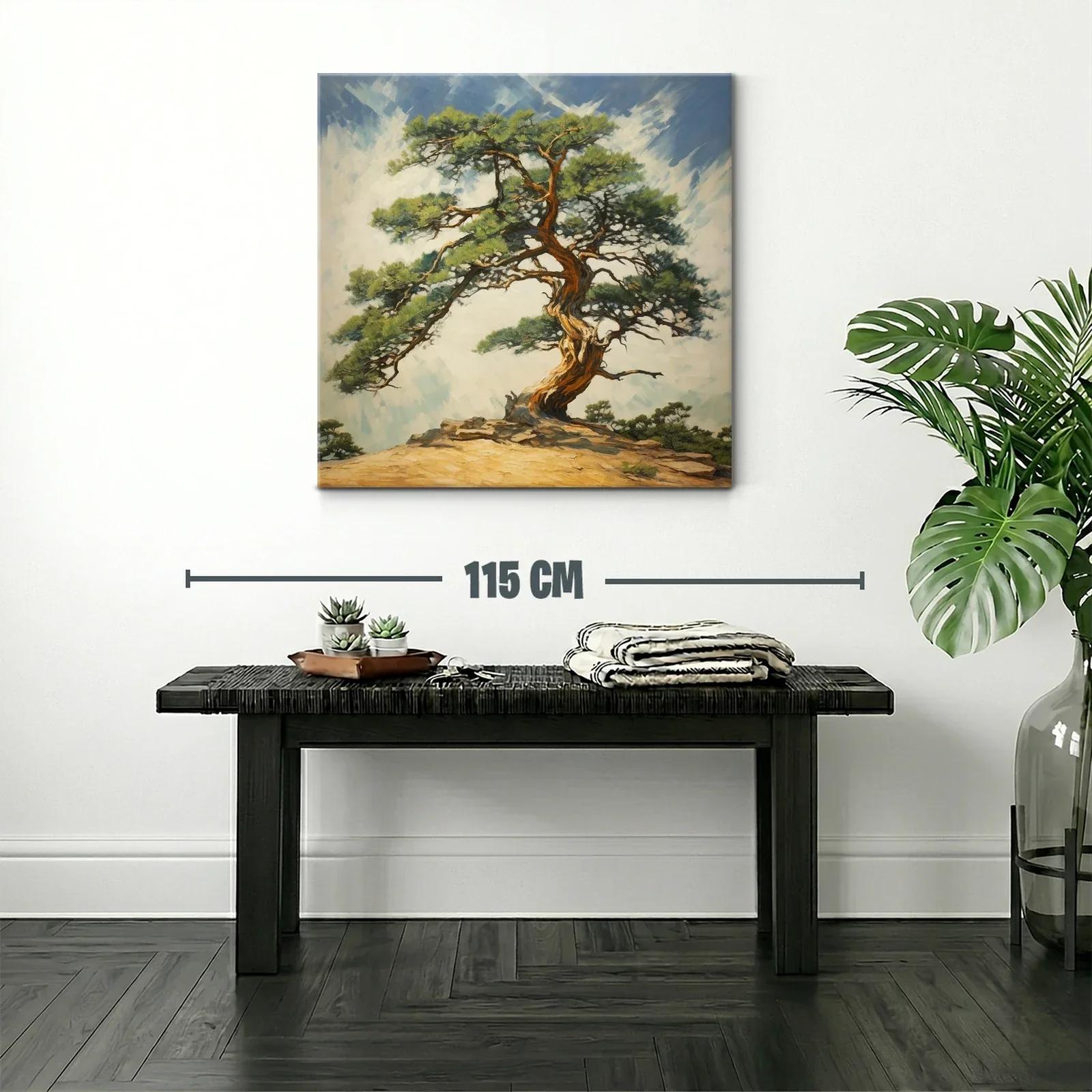 Árbol centenario en paisaje sereno y natural — miniatura 2