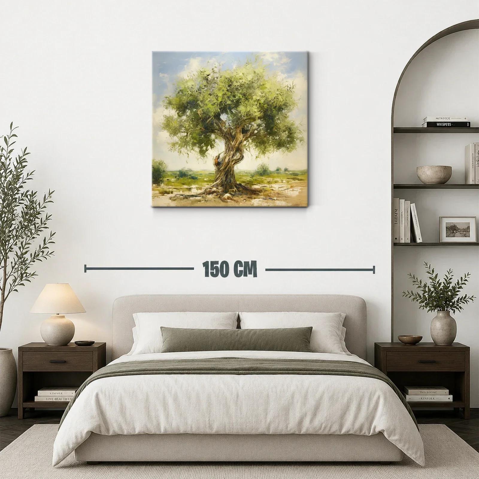 Árbol frondoso en paisaje sereno y luminoso — miniatura 3