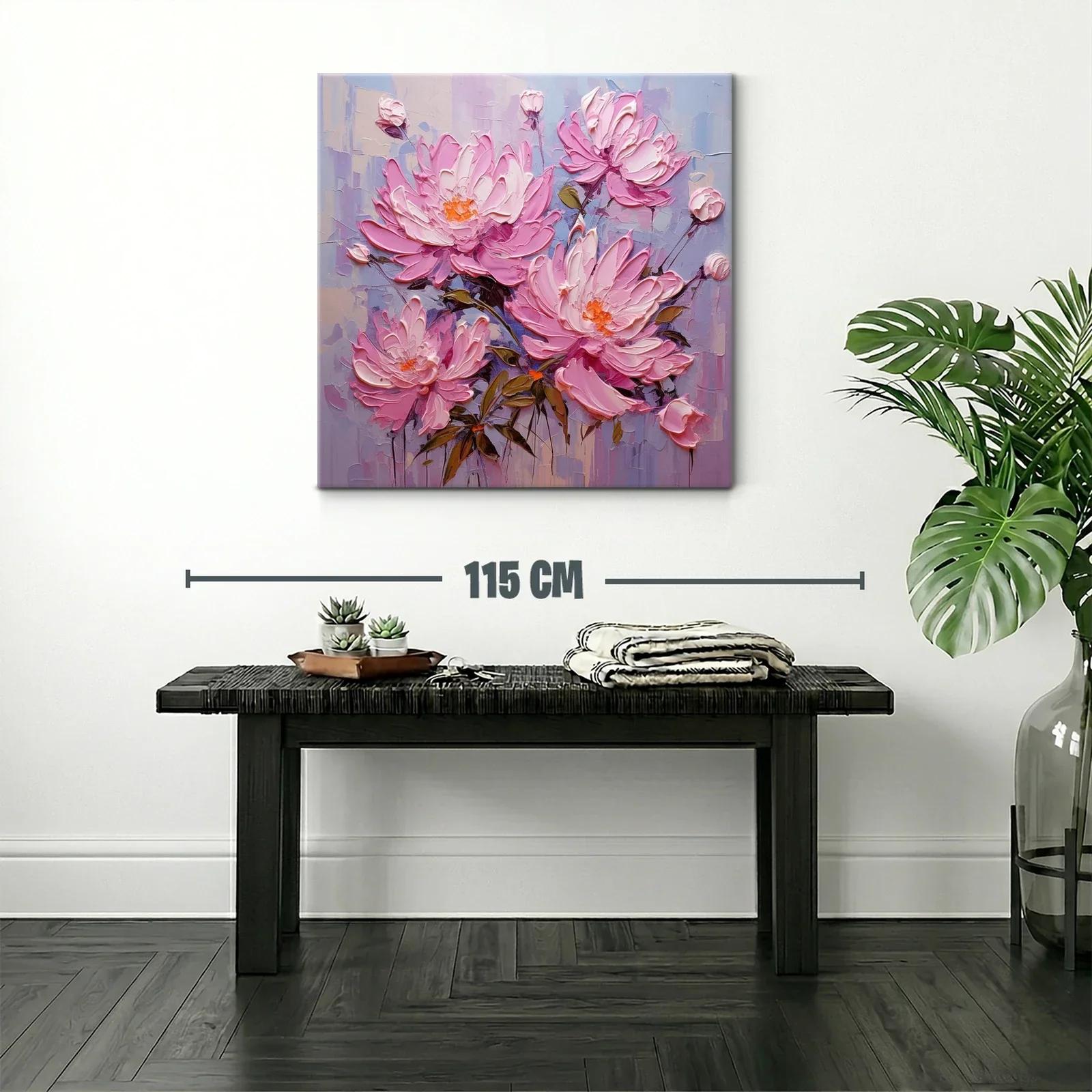 Flores rosas en composicón delicada y vibrante — miniatura 2