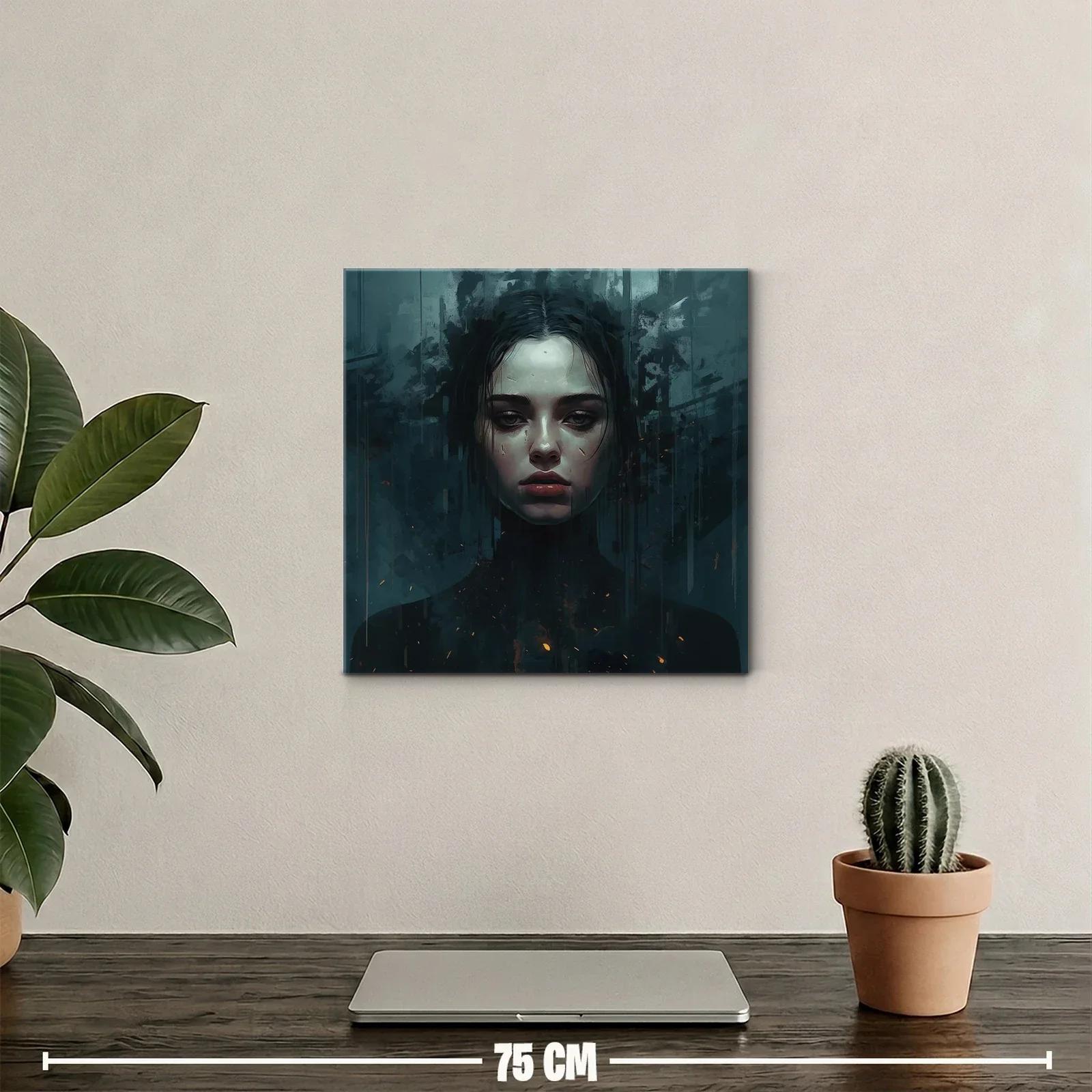 Retrato oscuro y enigmático con expresión intensa — miniatura 2