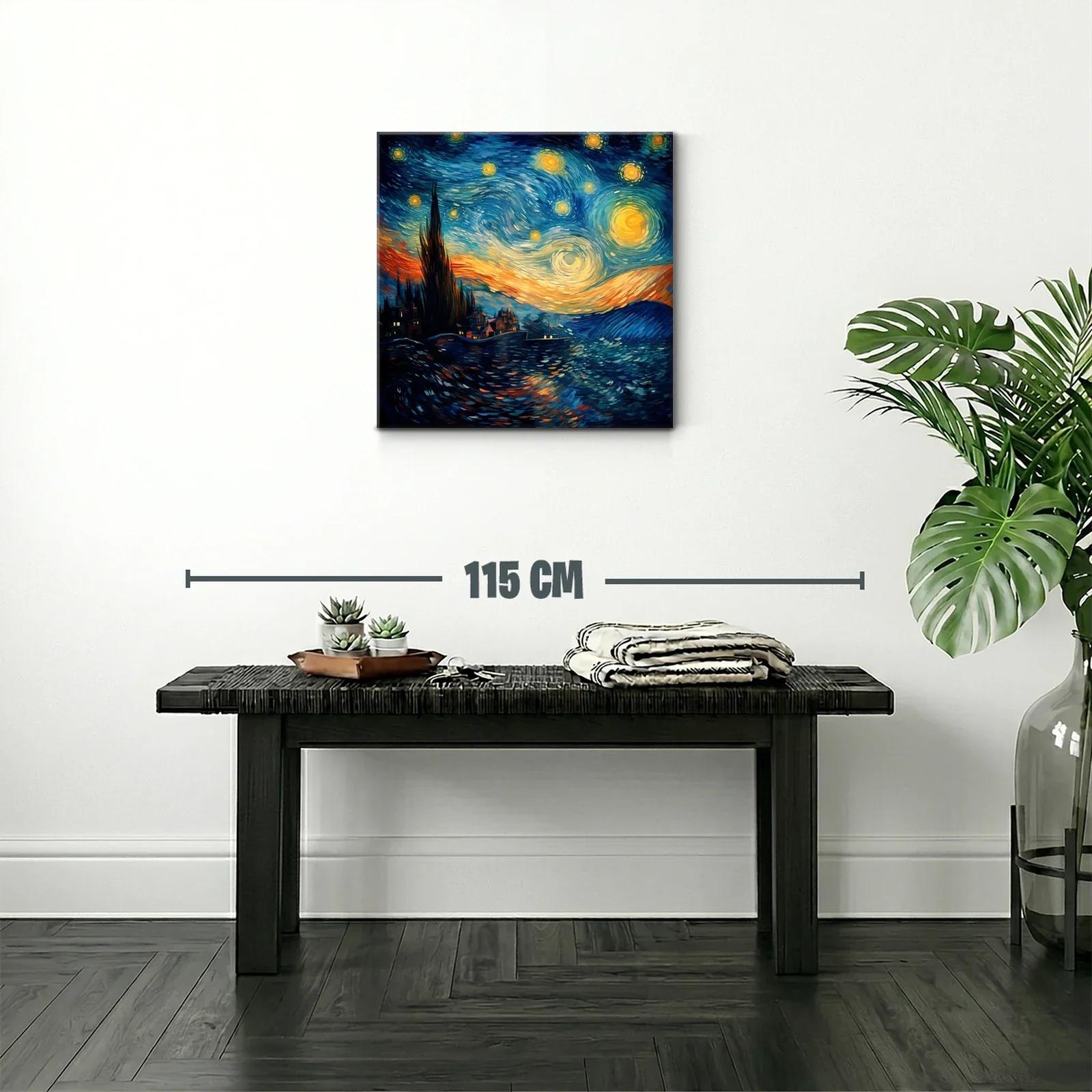Cielo nocturno vibrante con estrellas y horizonte iluminado — miniatura 2
