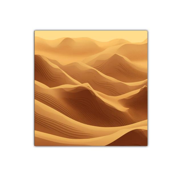 Cuadro motivos desérticos en tonos cálidos y terrosos