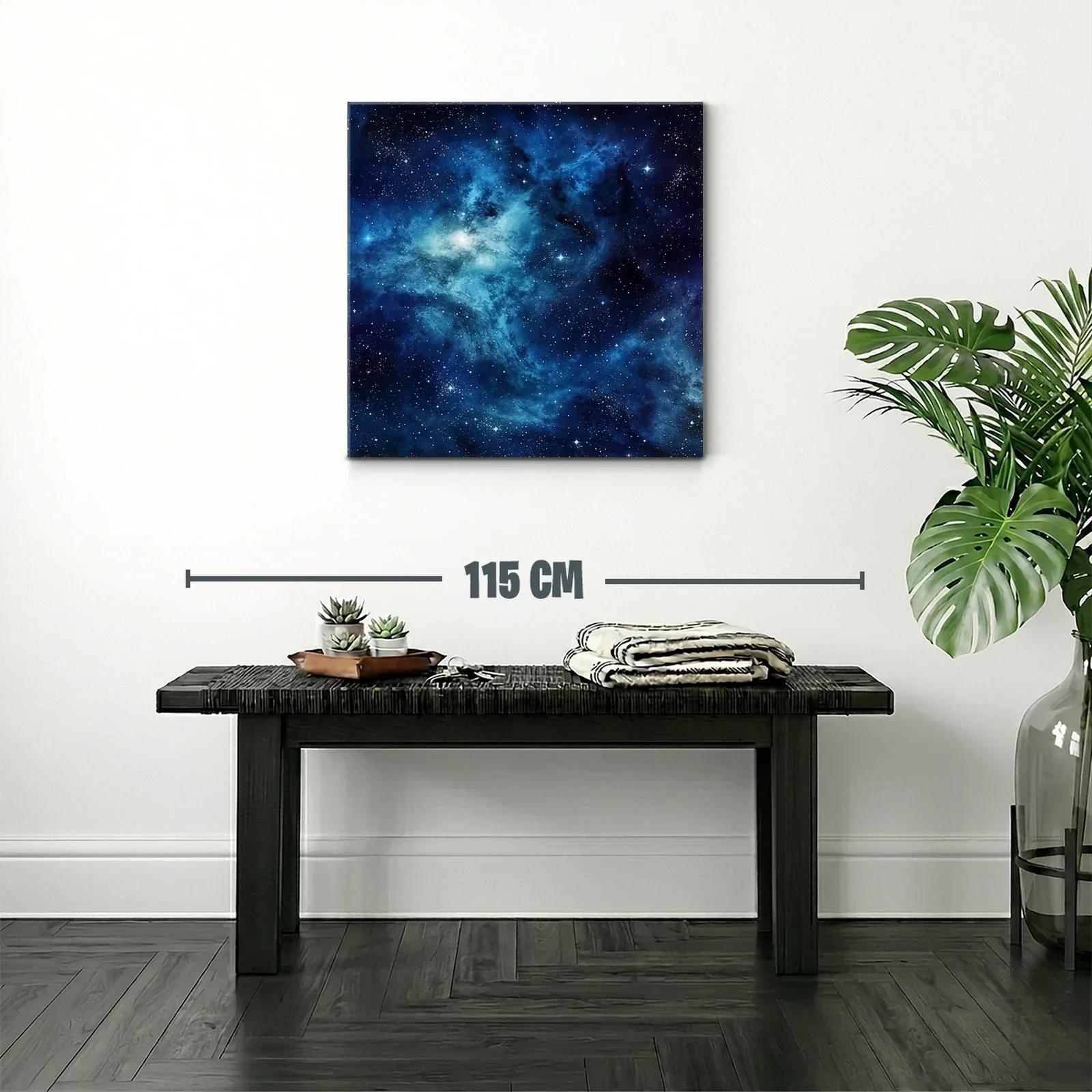 Cielo estrellado en vibrantes tonos azules y negros — miniatura 2