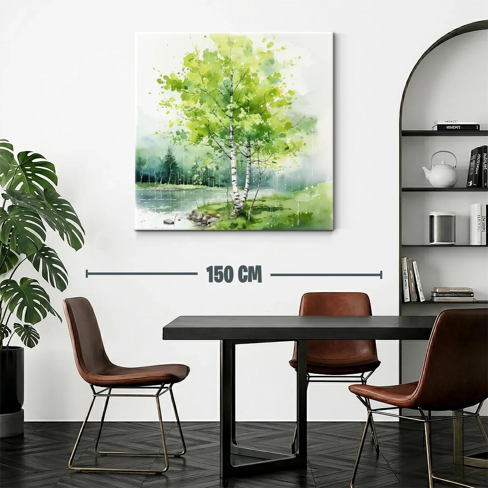 Serenidad natural junto al río con frescura y luz — miniatura 2