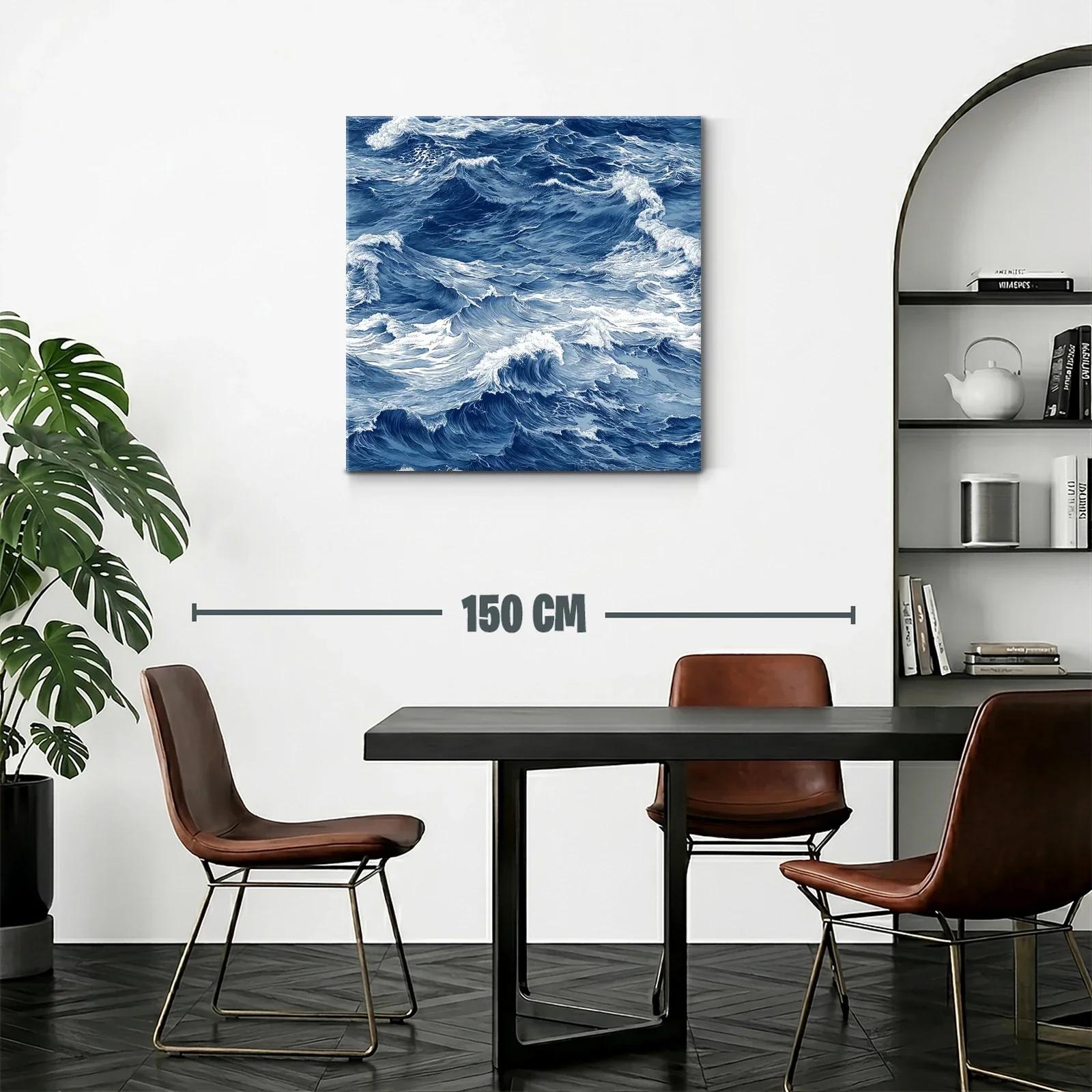 Movimiento y energía del mar en ondas azules intensas — miniatura 2