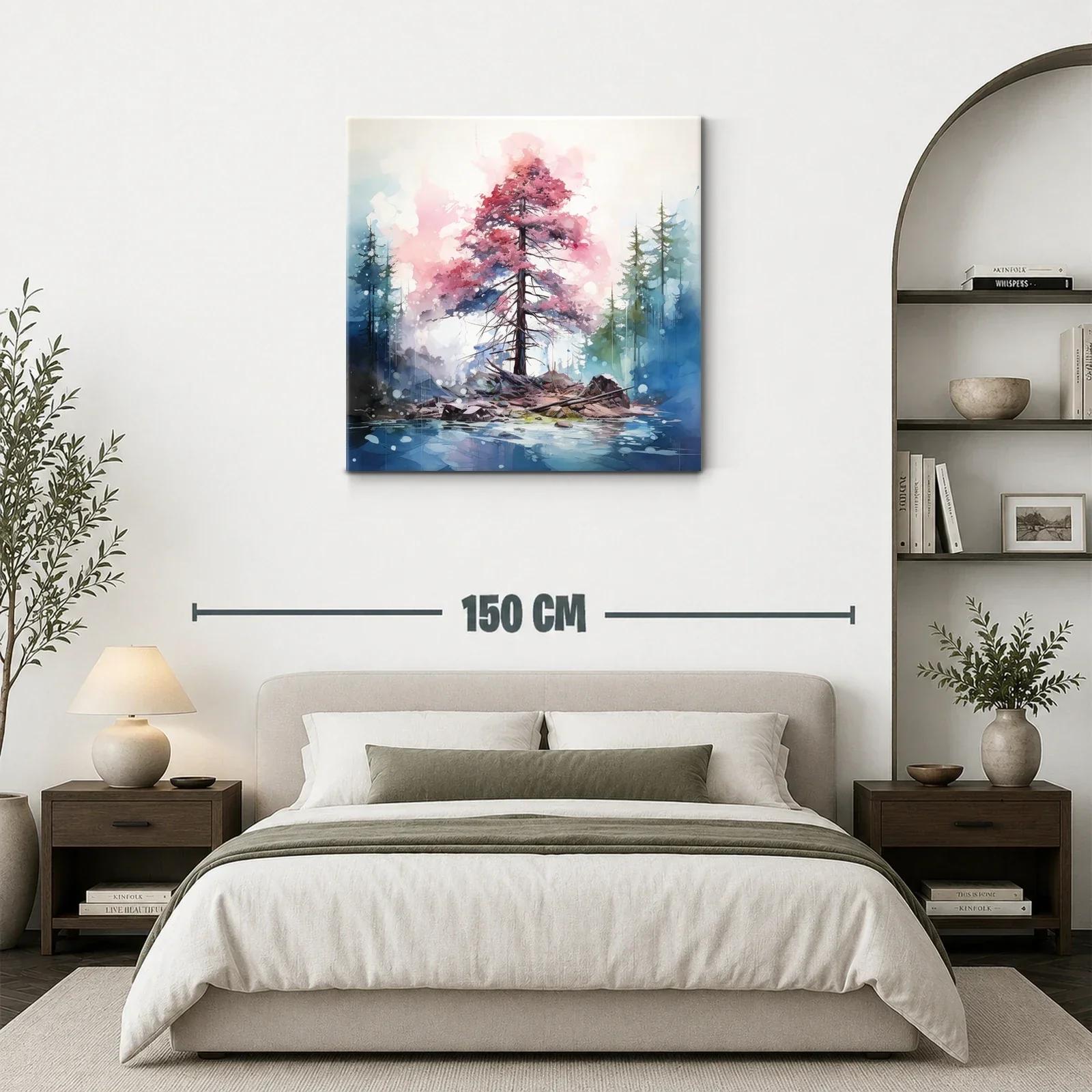 Árbol en isla con atmósfera onírica y tonos suaves — miniatura 3