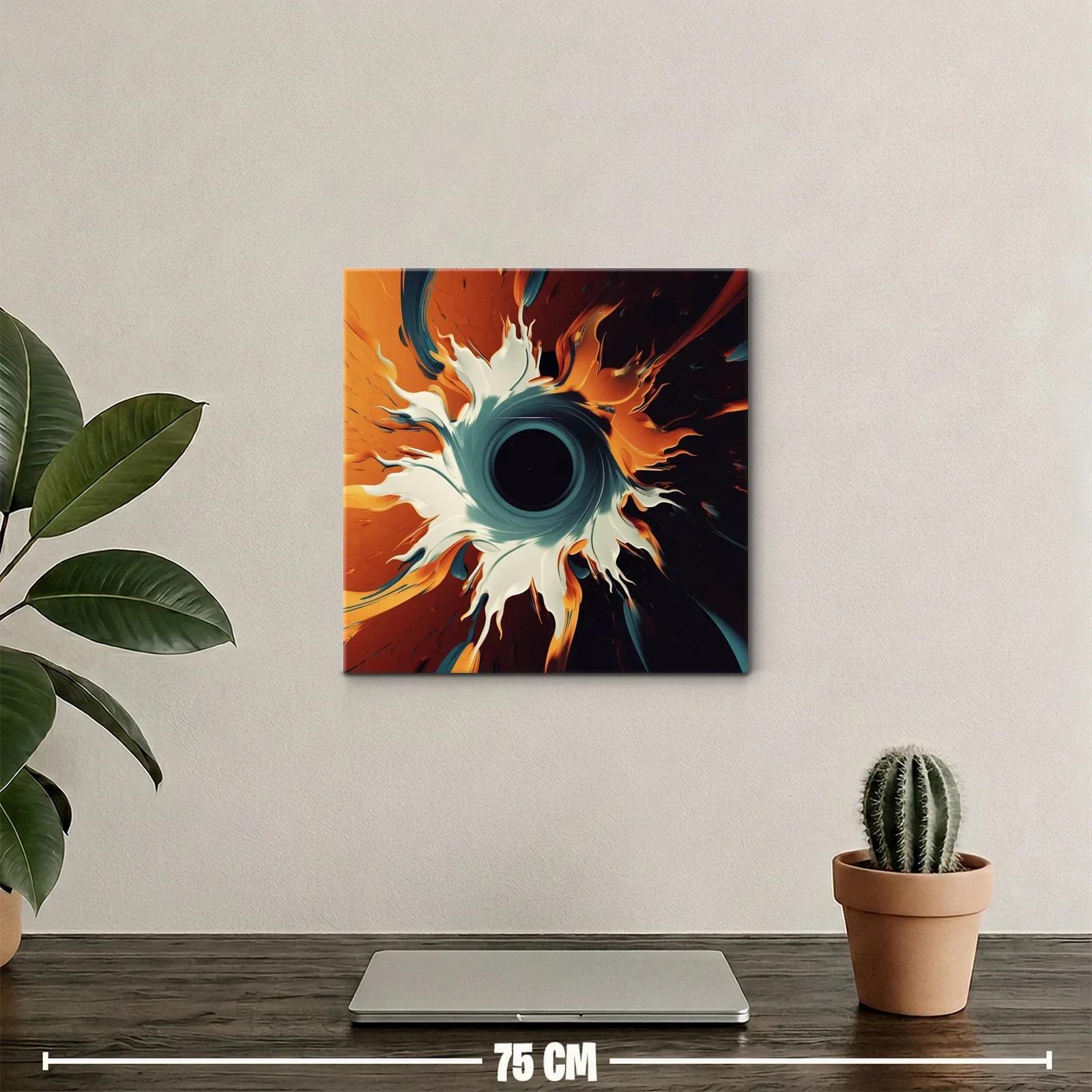 Abstracción dinámica en tonos cálidos y contrastes profundos — miniatura 2