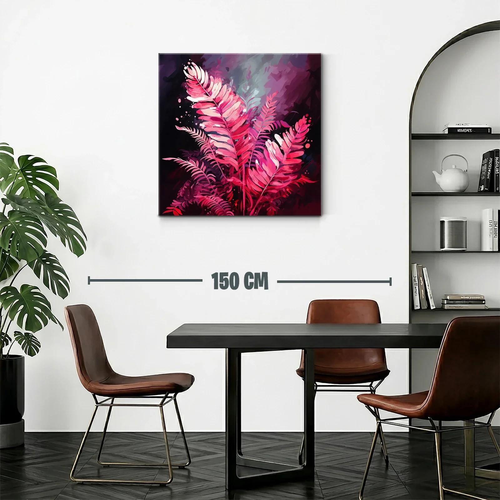 Elegancia vibrante con hojas en tonos rosa y fucsia — miniatura 2