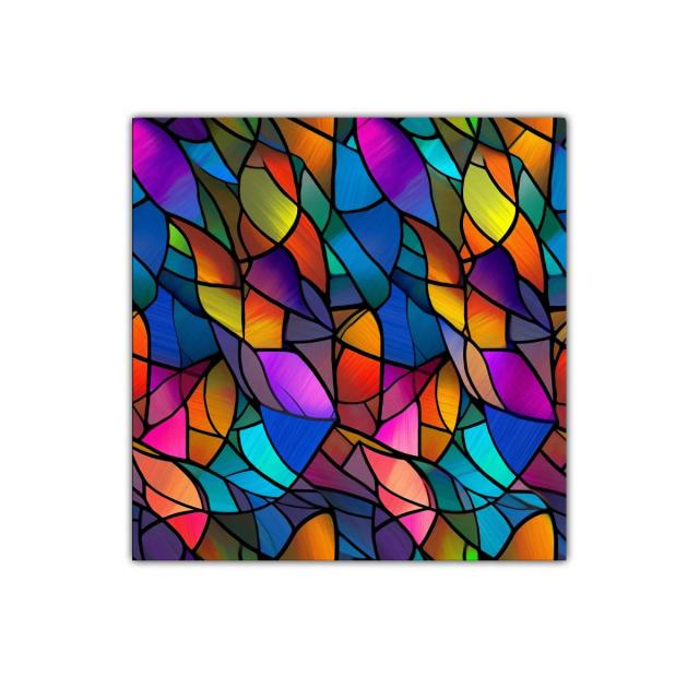Arte abstracto con vibrantes colores y formas geométricas