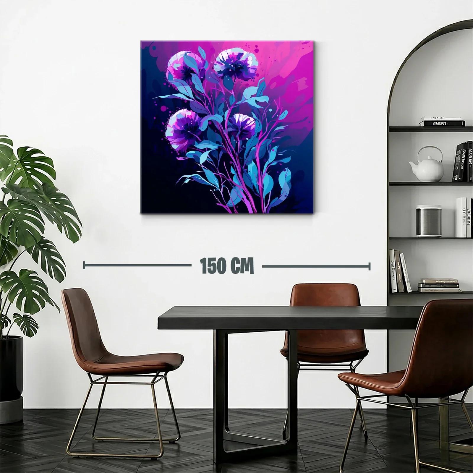 Impactante ramo floral en tonos violetas y azules intensos — miniatura 2