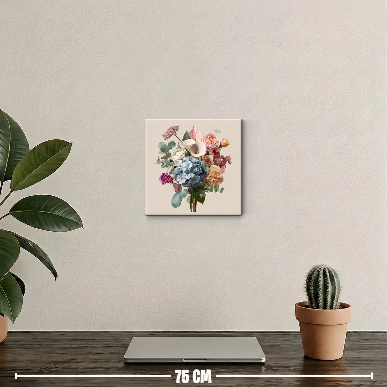 Ramo elegante con flores delicadas y tonos pastel suaves — miniatura 2