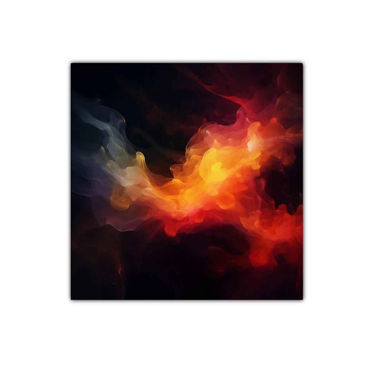 Explosión de colores cálidos y vibrantes en movimiento abstracto — imagen principal