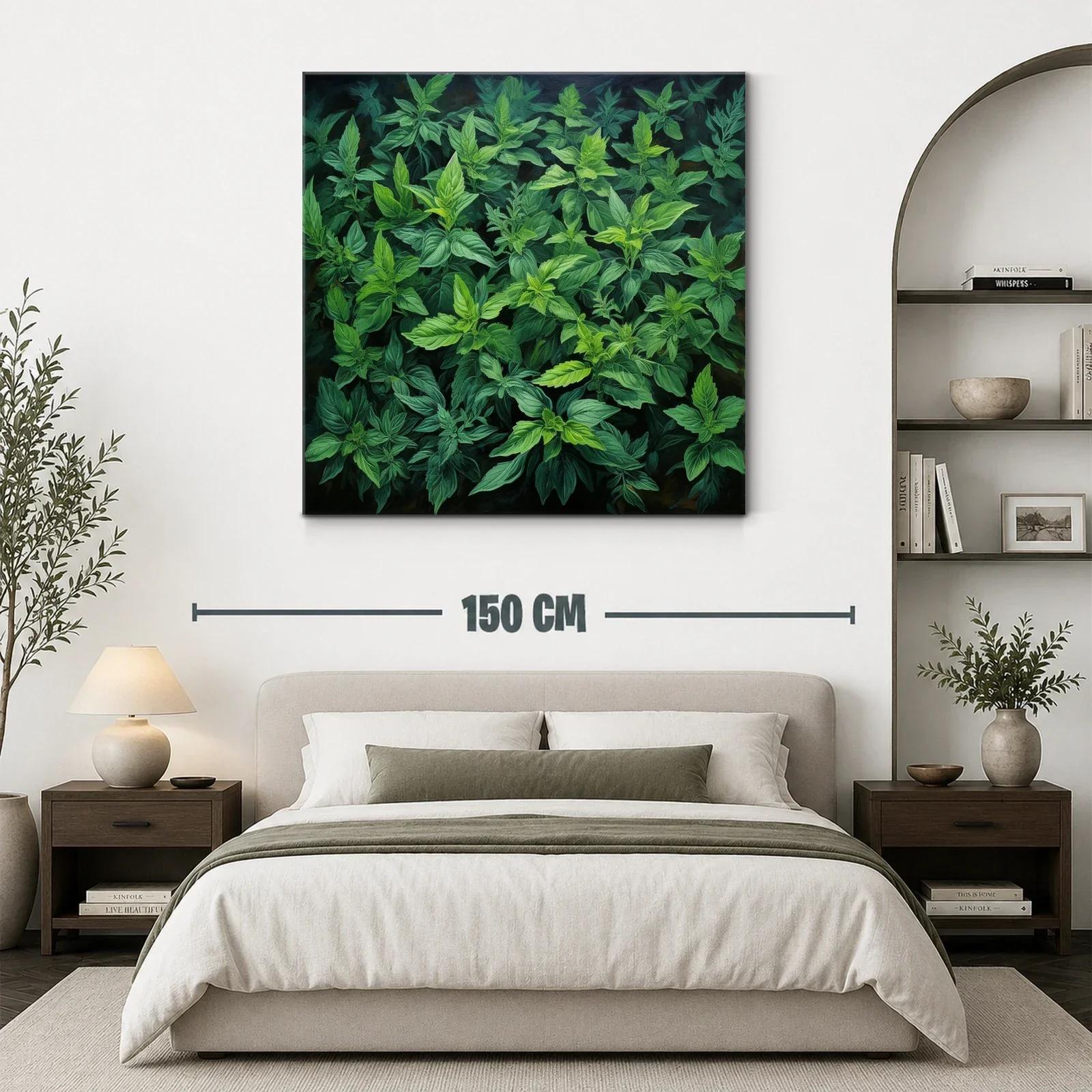Cuadro de naturaleza con follaje en verdes intensos — miniatura 3