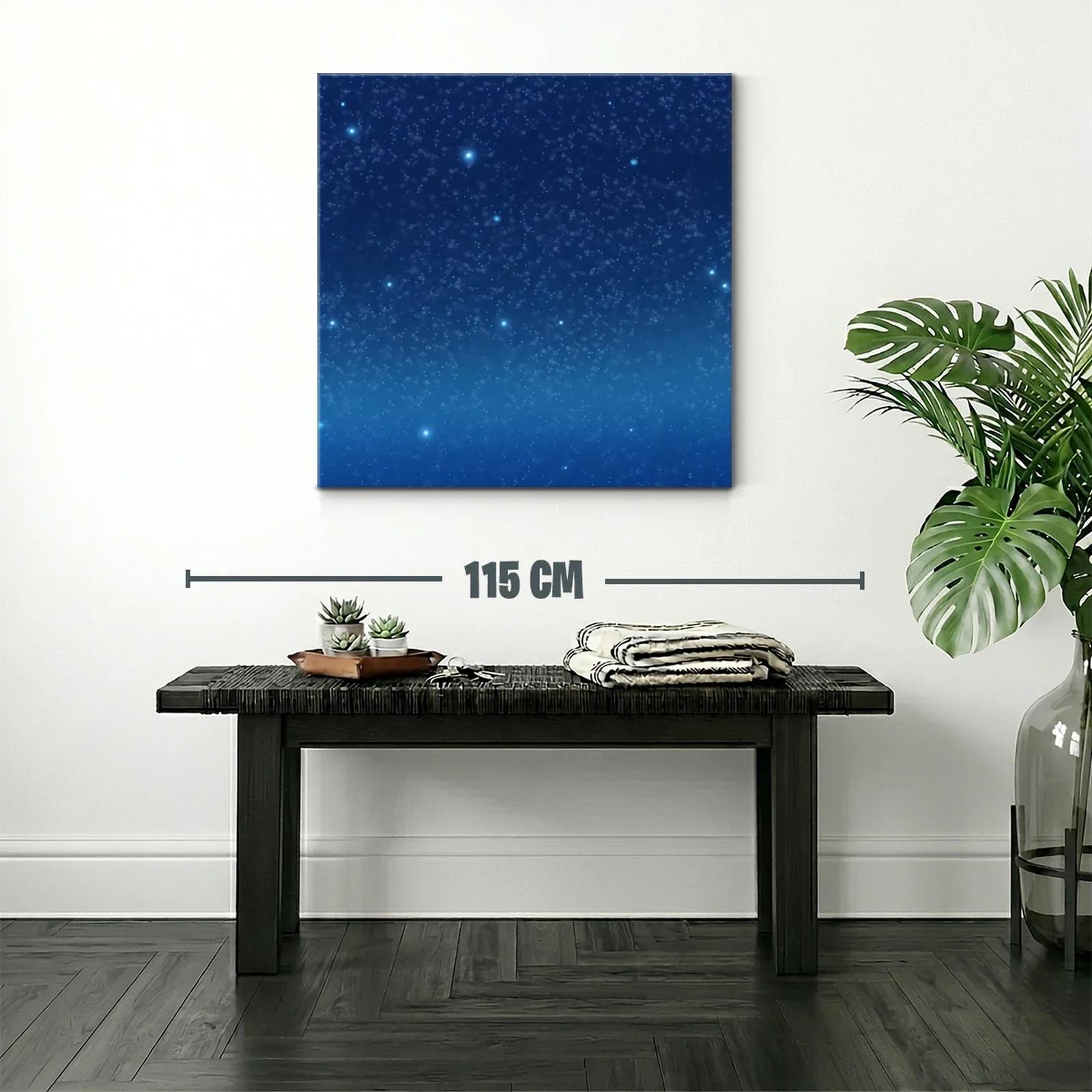 Cielo Estrellado con Destellos Brillantes en Azul Profundo — miniatura 2
