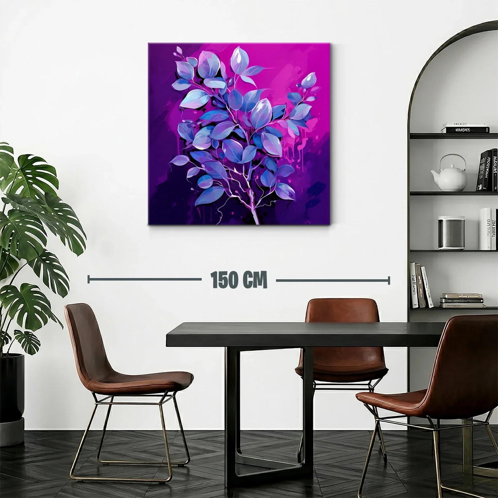 Elegante composición floral en tonos violetas y azules — miniatura 2
