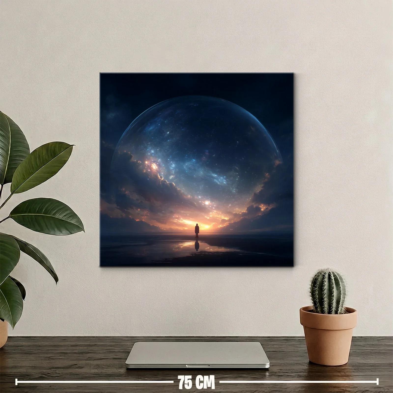 Silenciosa figura bajo un cielo estrellado majestuoso — miniatura 2
