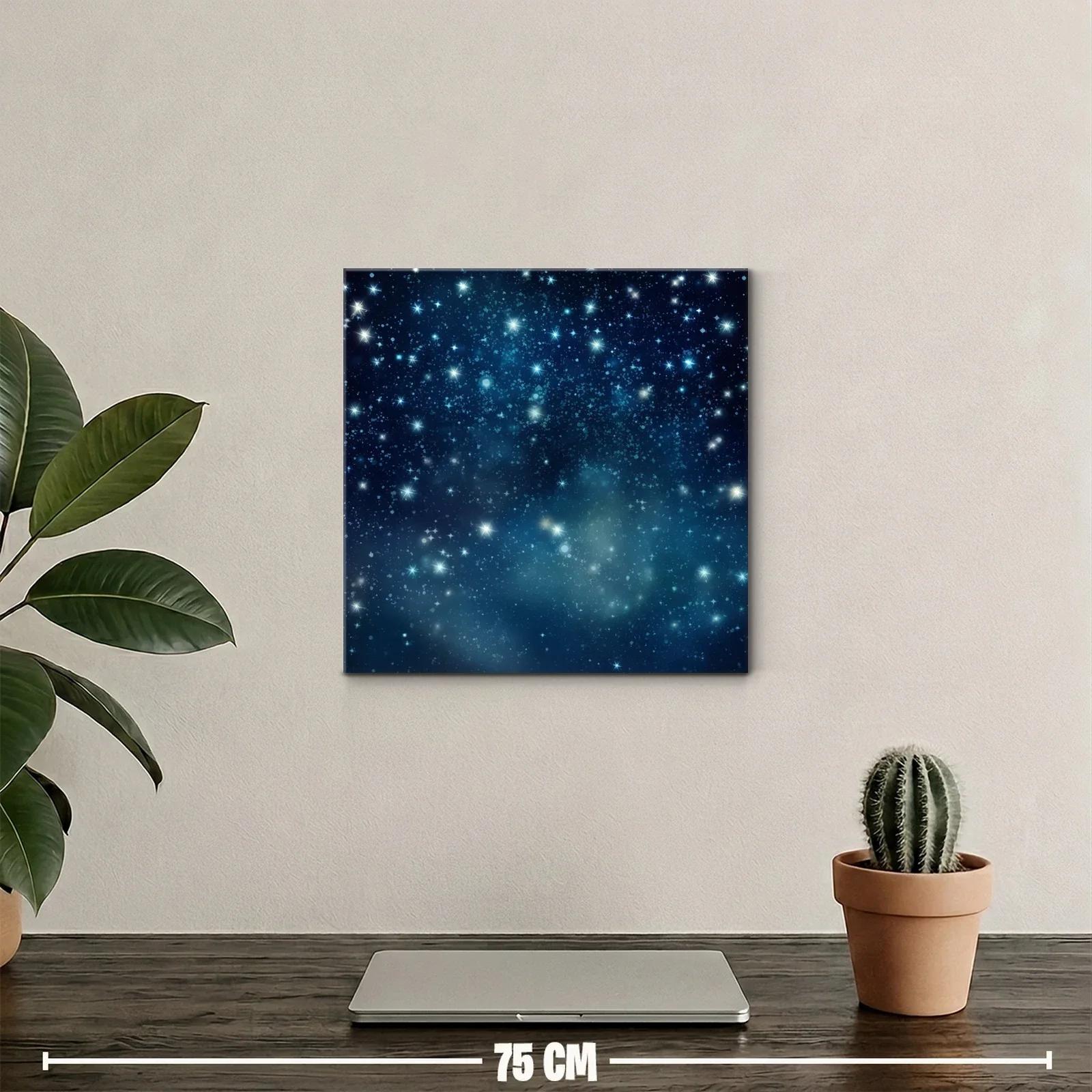Brillo Estelar en Fondo Nocturno Azul Profundo — miniatura 2