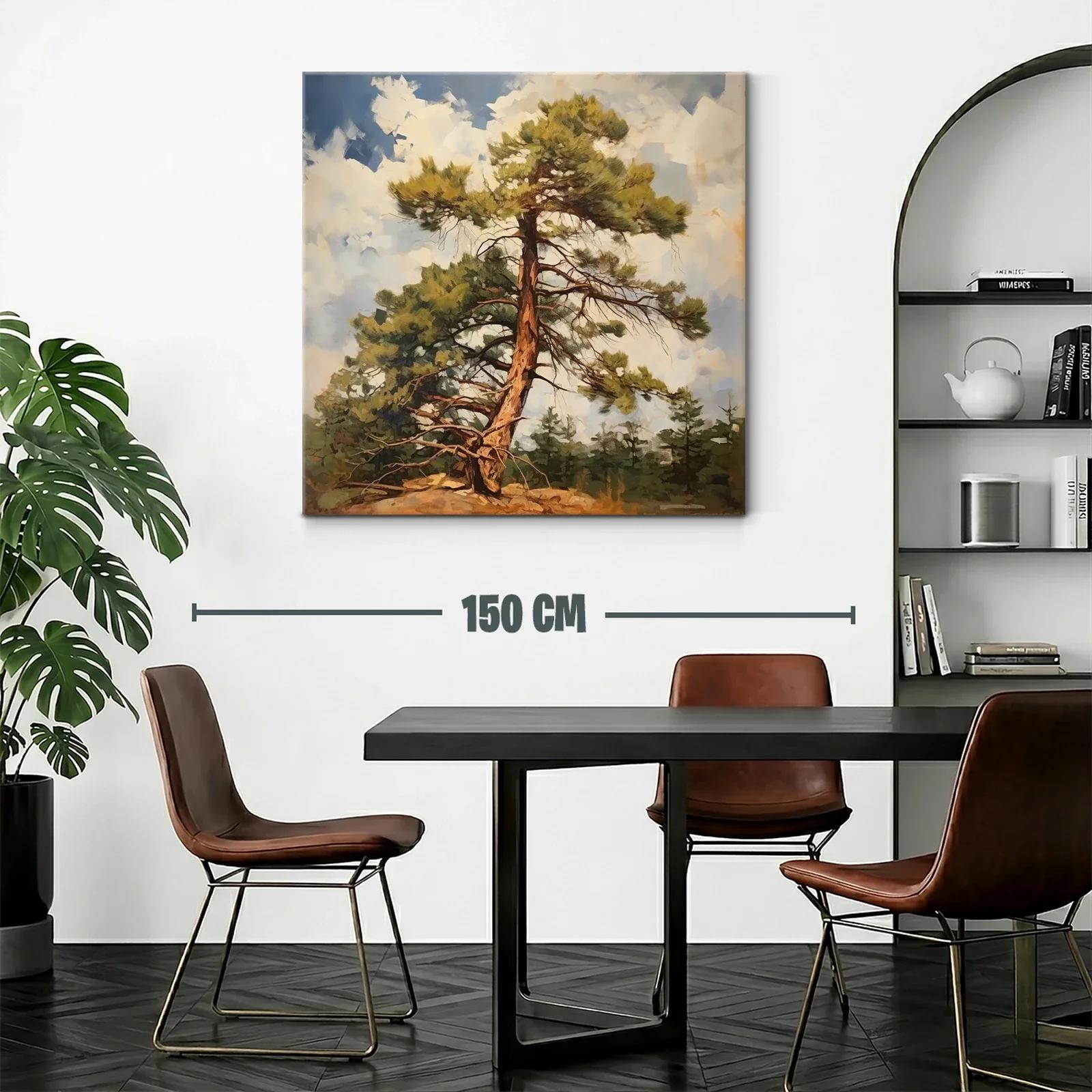 Árbol Solitario Bajo Cielo Nublado con Luz Cálida — miniatura 2