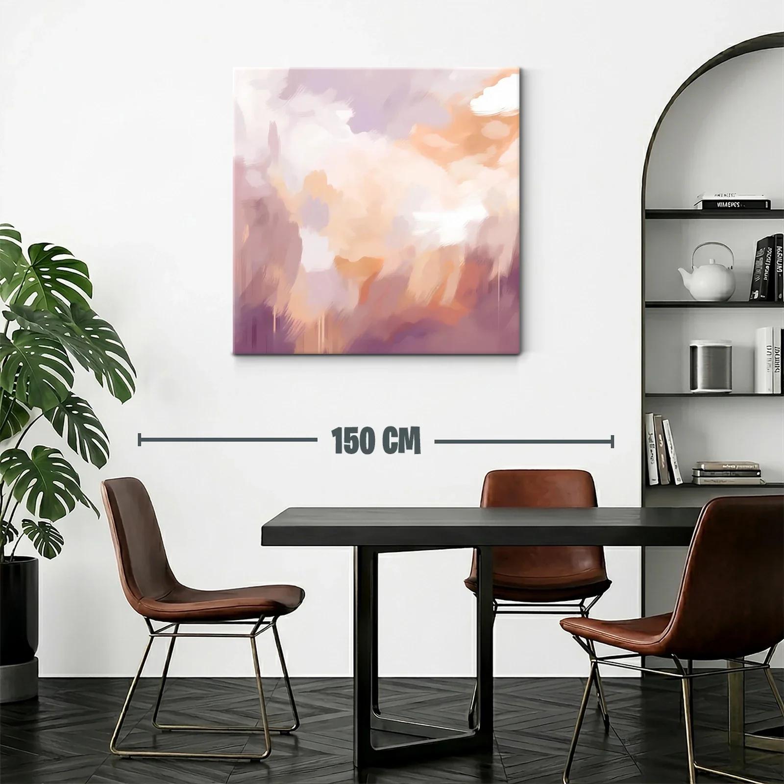 Cuadro abstracto en tonos cálidos para ambientes acogedores — miniatura 2
