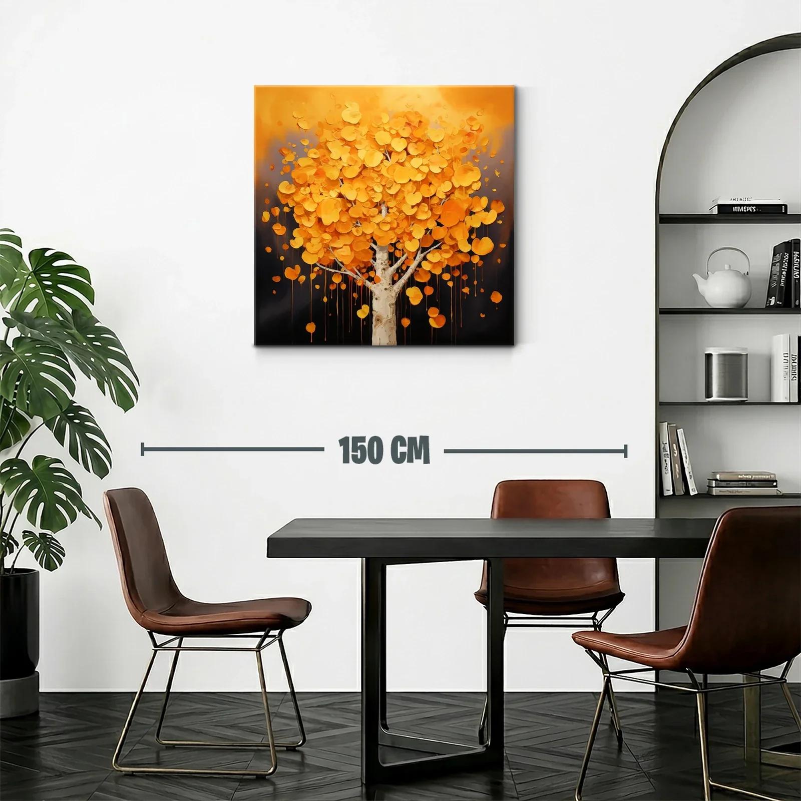 Árbol otoñal con hojas en tonos cálidos y vibrantes — miniatura 2