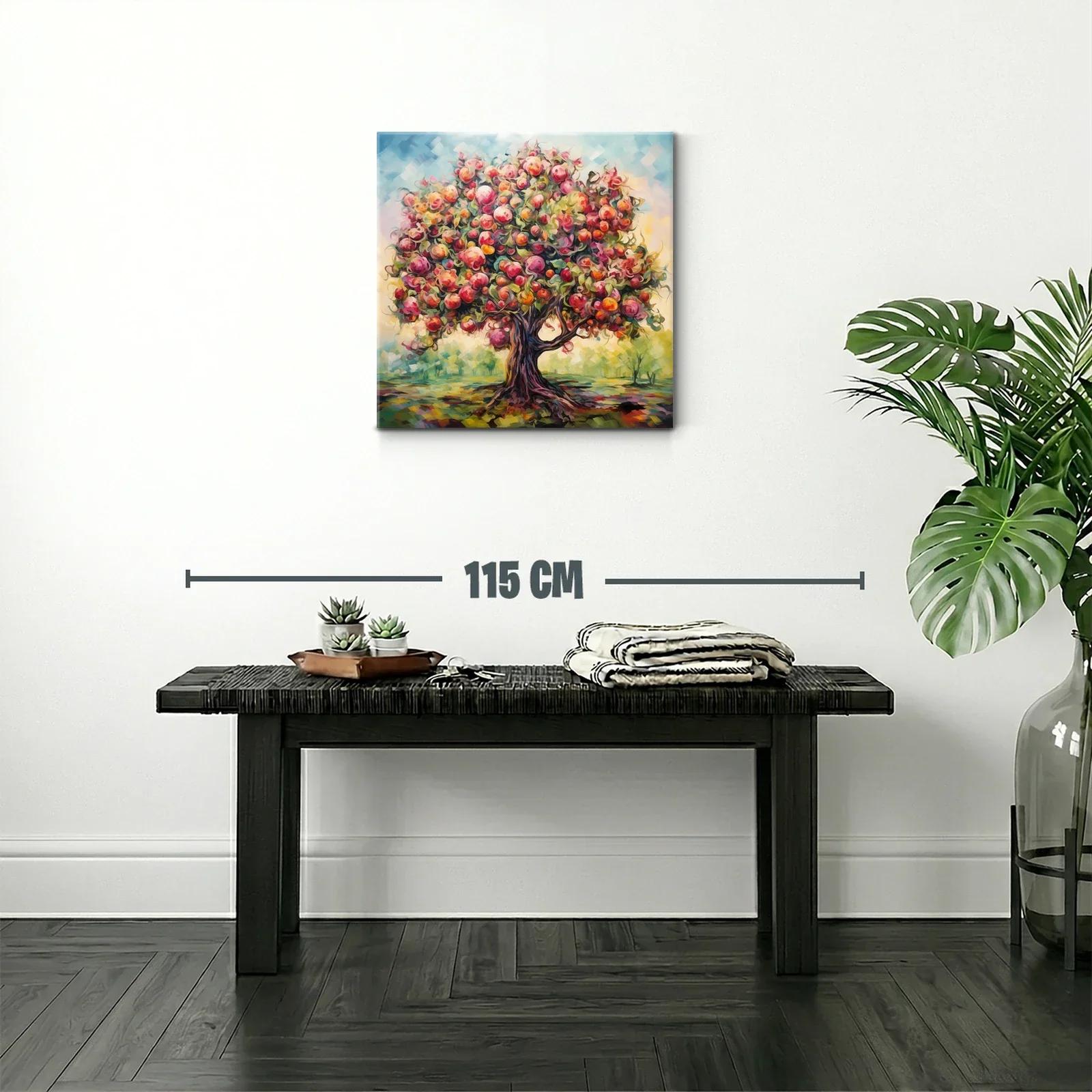 Árbol frutal con tonos cálidos y vibrantes — miniatura 2