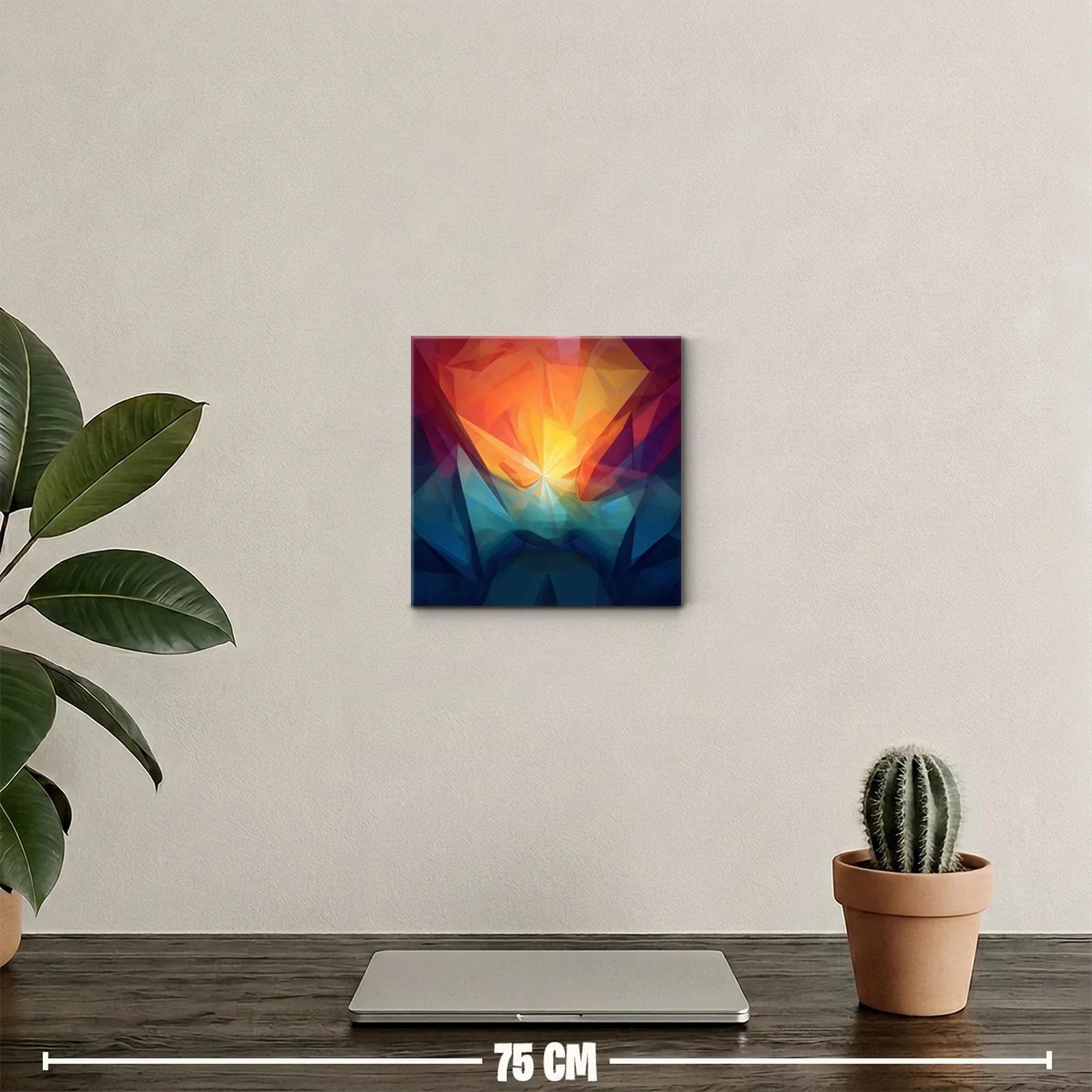 Explosión de luz y color con formas geométricas intensas — miniatura 2