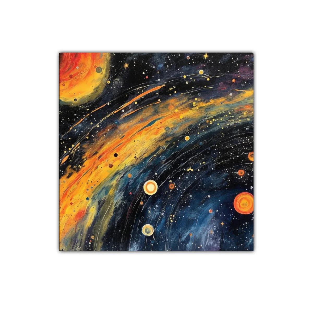 Energía cósmica con galaxias y estrellas vibrantes — miniatura 1