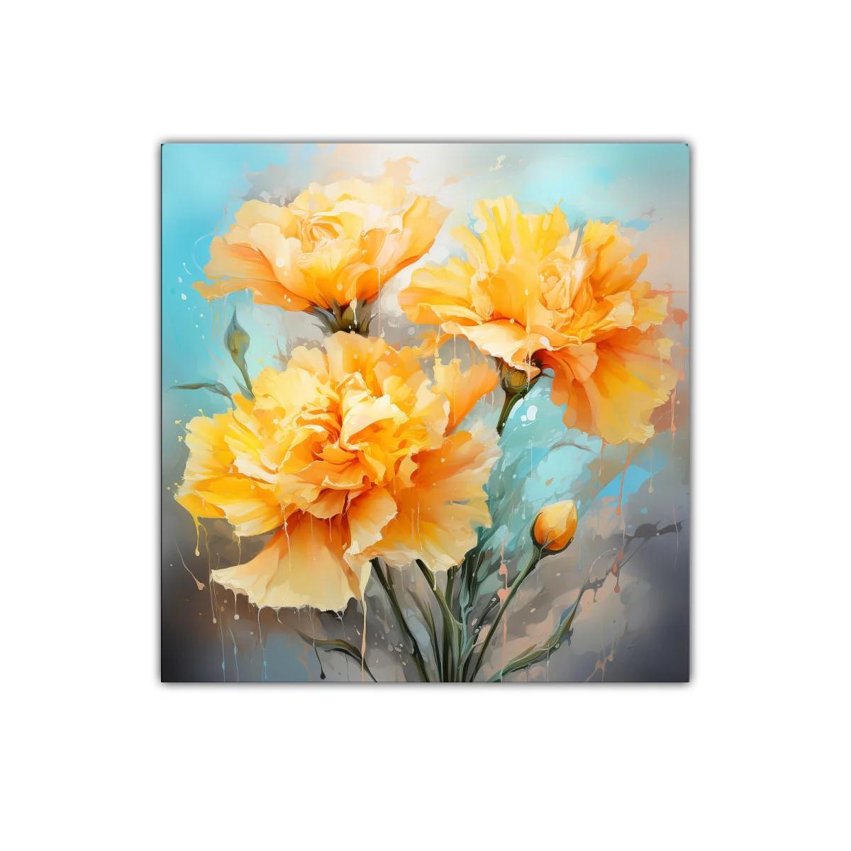 Flores Amarillas Vibrantes para una Decoración Moderna