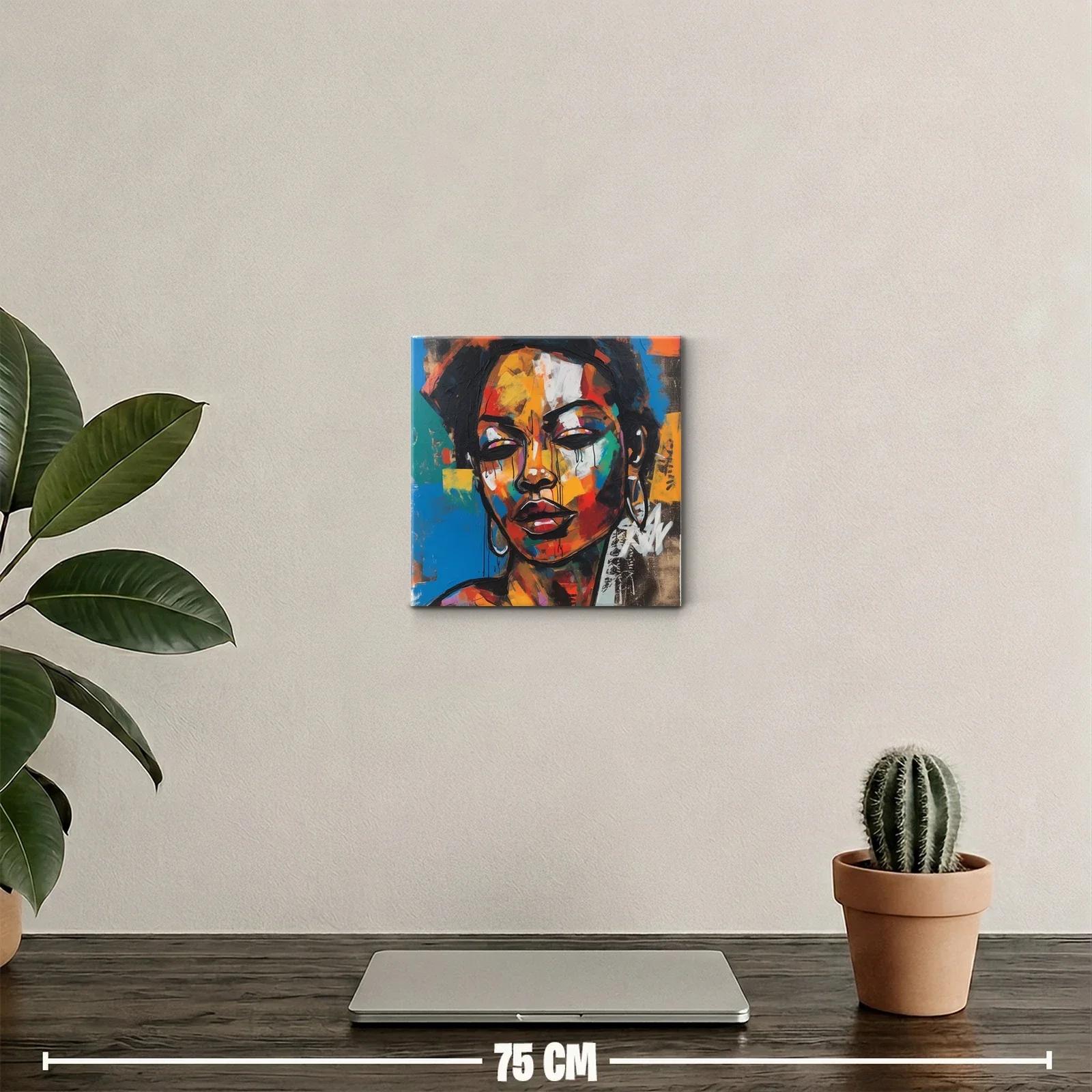 Retrato colorido y expresivo con tonos vibrantes — miniatura 2