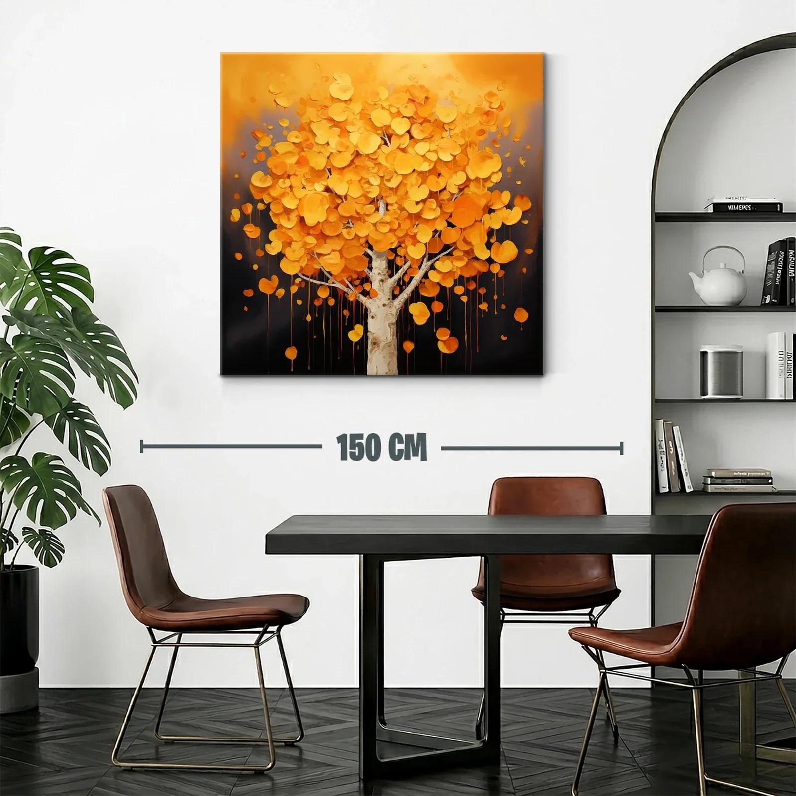 Árbol otoñal con hojas en tonos cálidos y vibrantes — miniatura 2