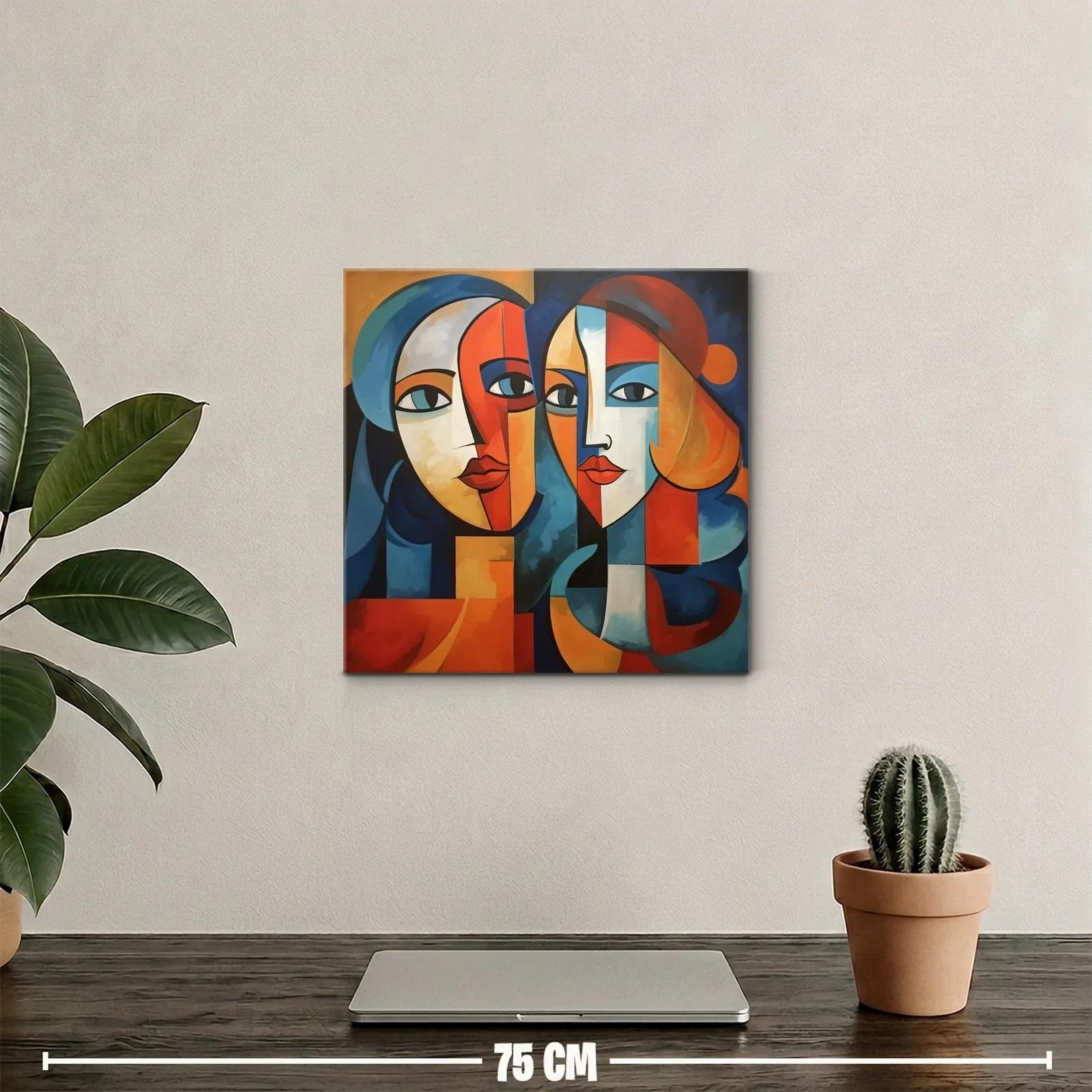 Retratos abstractos con vibrantes tonos cálidos y fríos — miniatura 2