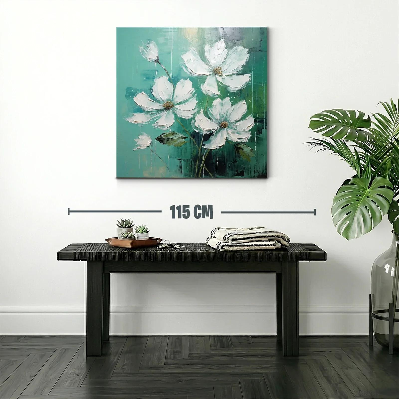 Floral delicadeza en tonos verdes y blancos — miniatura 2