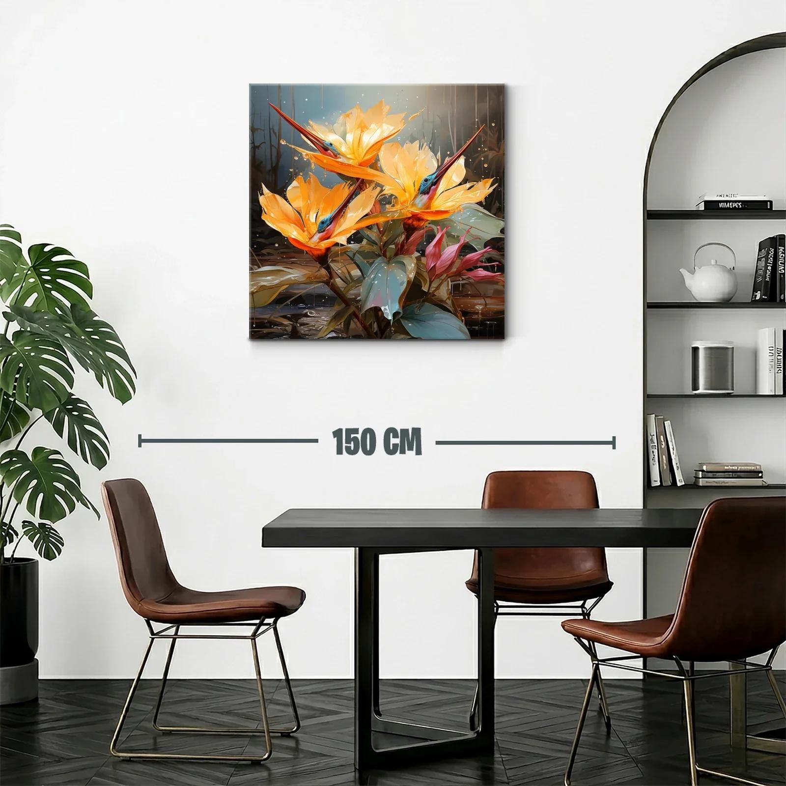 Flores exóticas con tonos cálidos y detalles vibrantes — miniatura 2